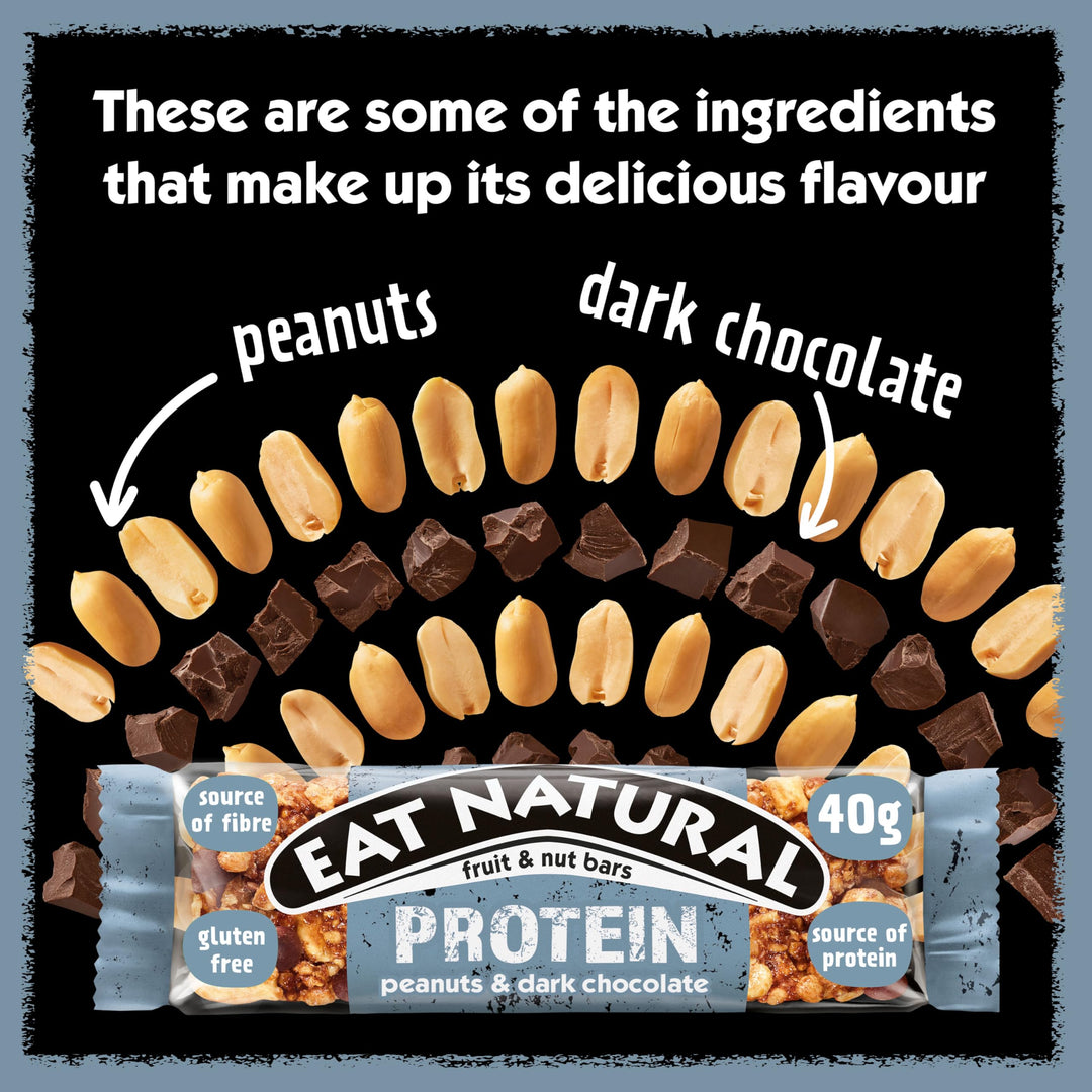 Eat Natural Protein Packed Energy Bars with Peanuts & Chocolate 3pk 120g