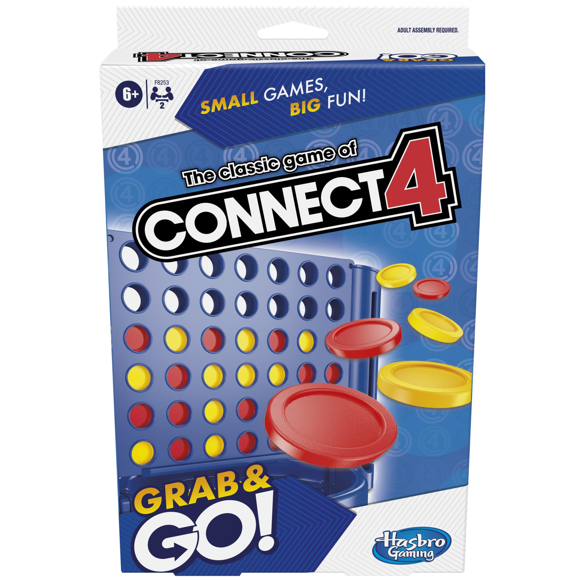 Hasbro Gaming Connect 4 Travel Board Game - Portable Strategy Fun for 2 Players, Ages 6+ 1