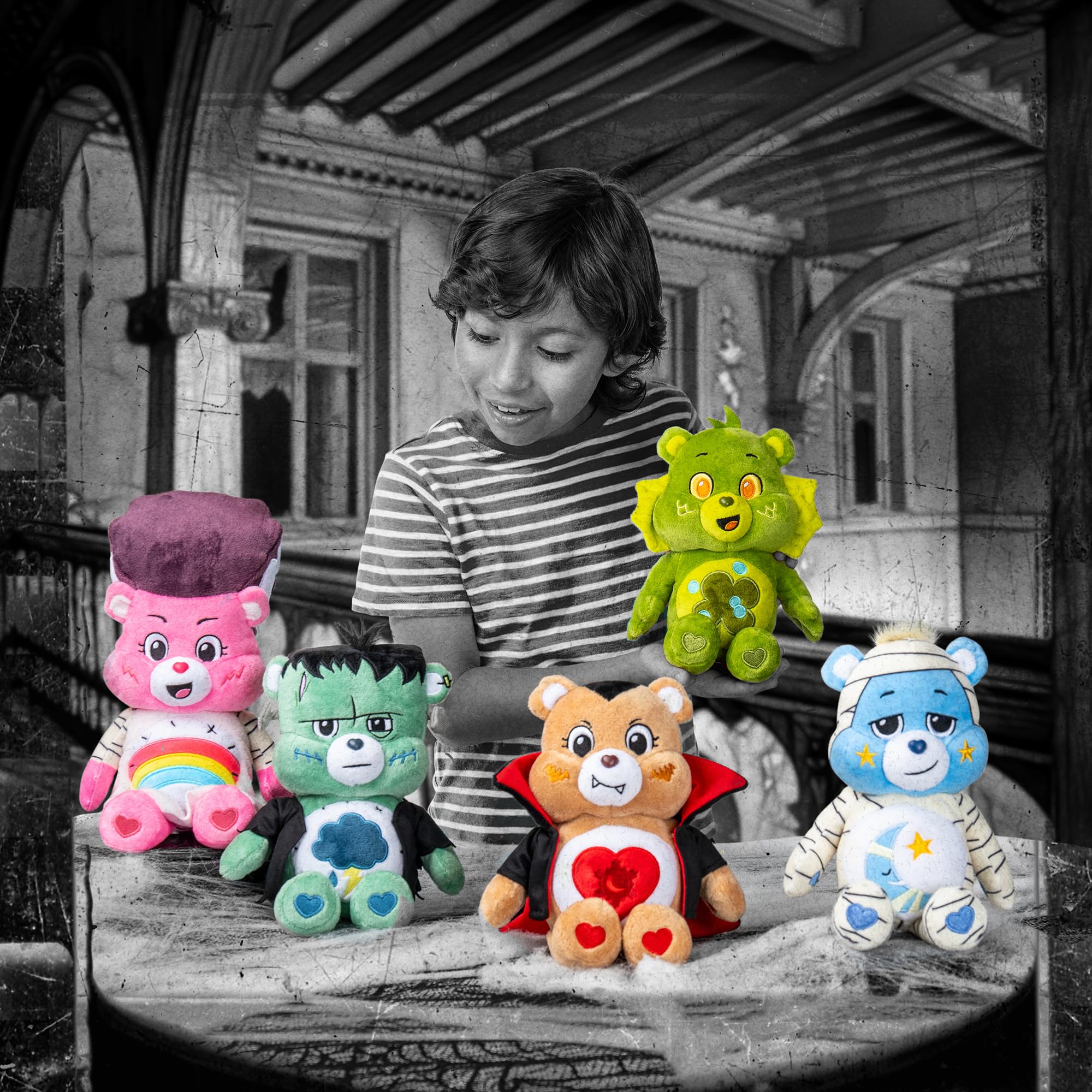 Care Bears x Universal Monsters - Tenderheart as Dracula 22cm Plush Toy for Kids 4+ 4