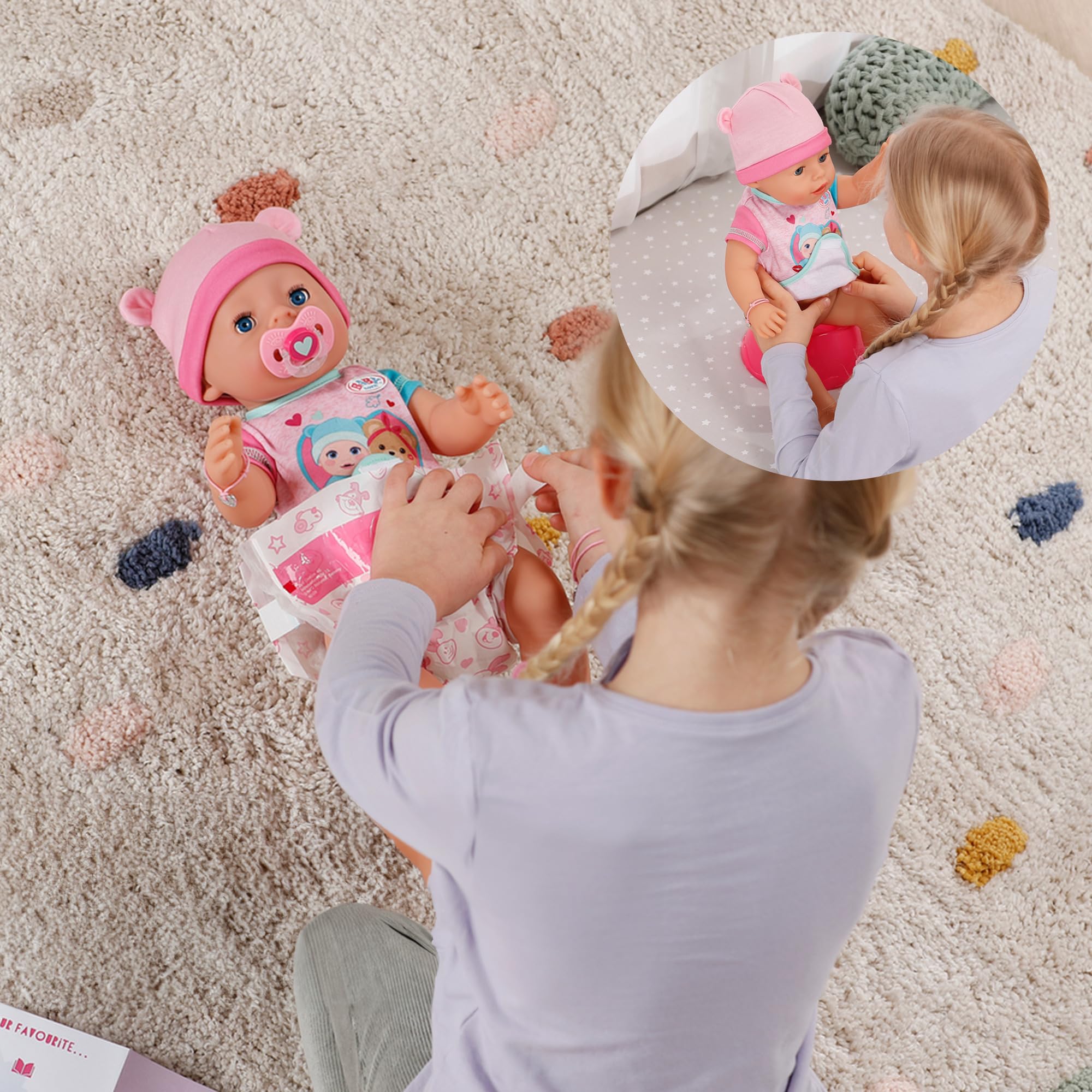 BABY born Emma - 43cm Interactive Baby Doll with 10 Functions & Accessories for Kids 15