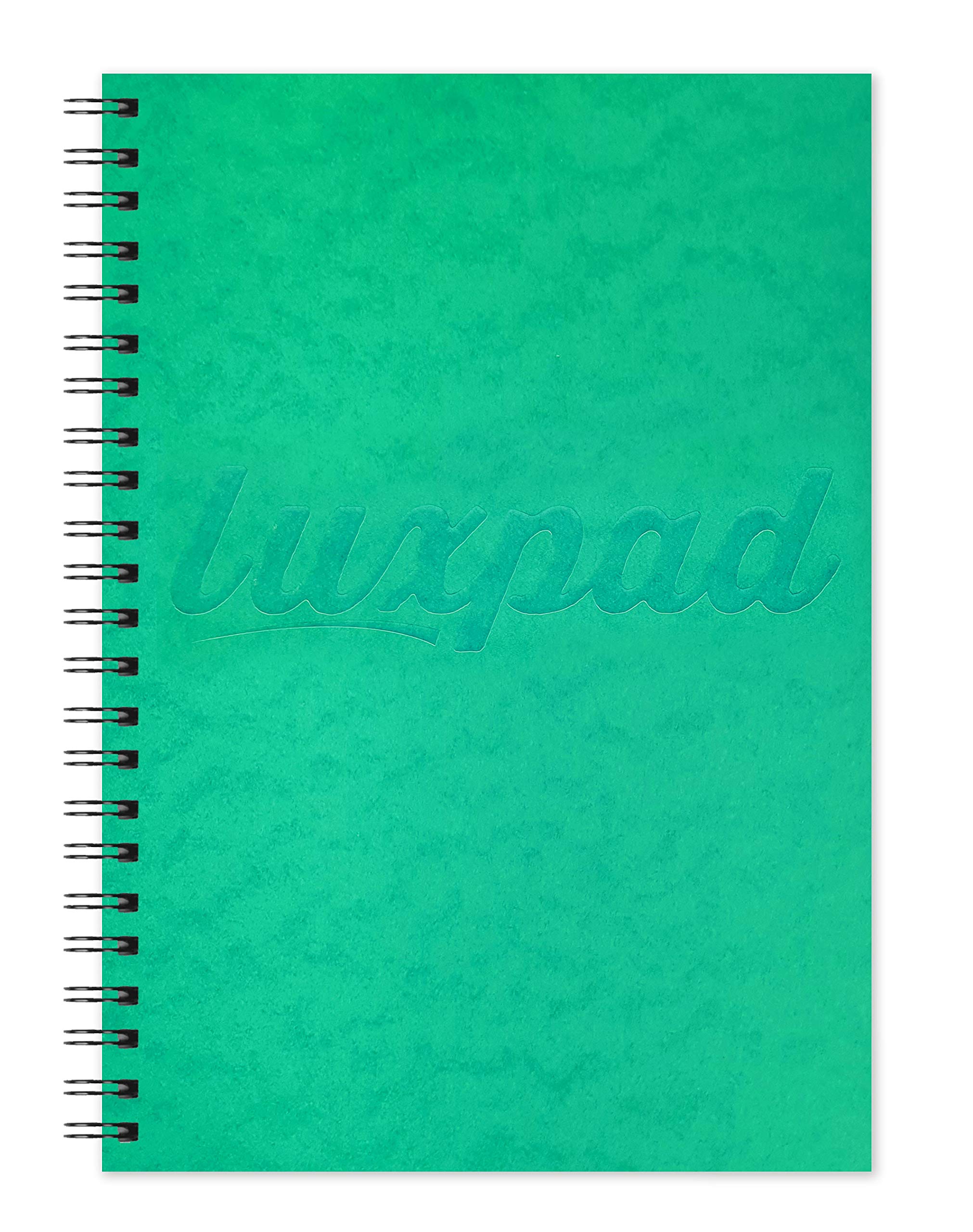 Silvine Luxpad A5 Wirebound Notebook - 120 Pages Ruled 8mm Feint | 80gsm FSC Paper | Perforated 3