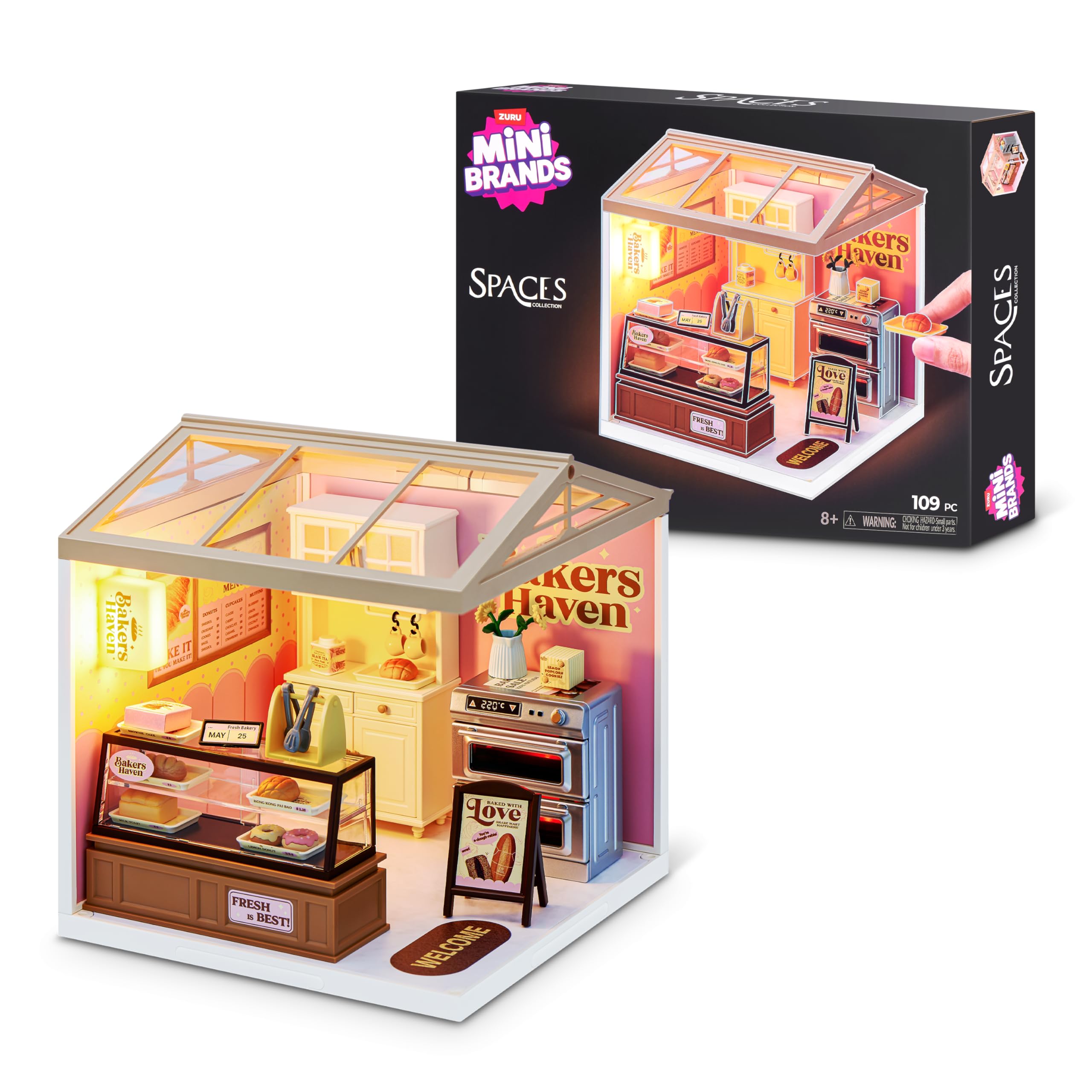 Mini Brands Spaces Bakers Haven - Build Your Own Mini World | Plastic | Ages 3+
