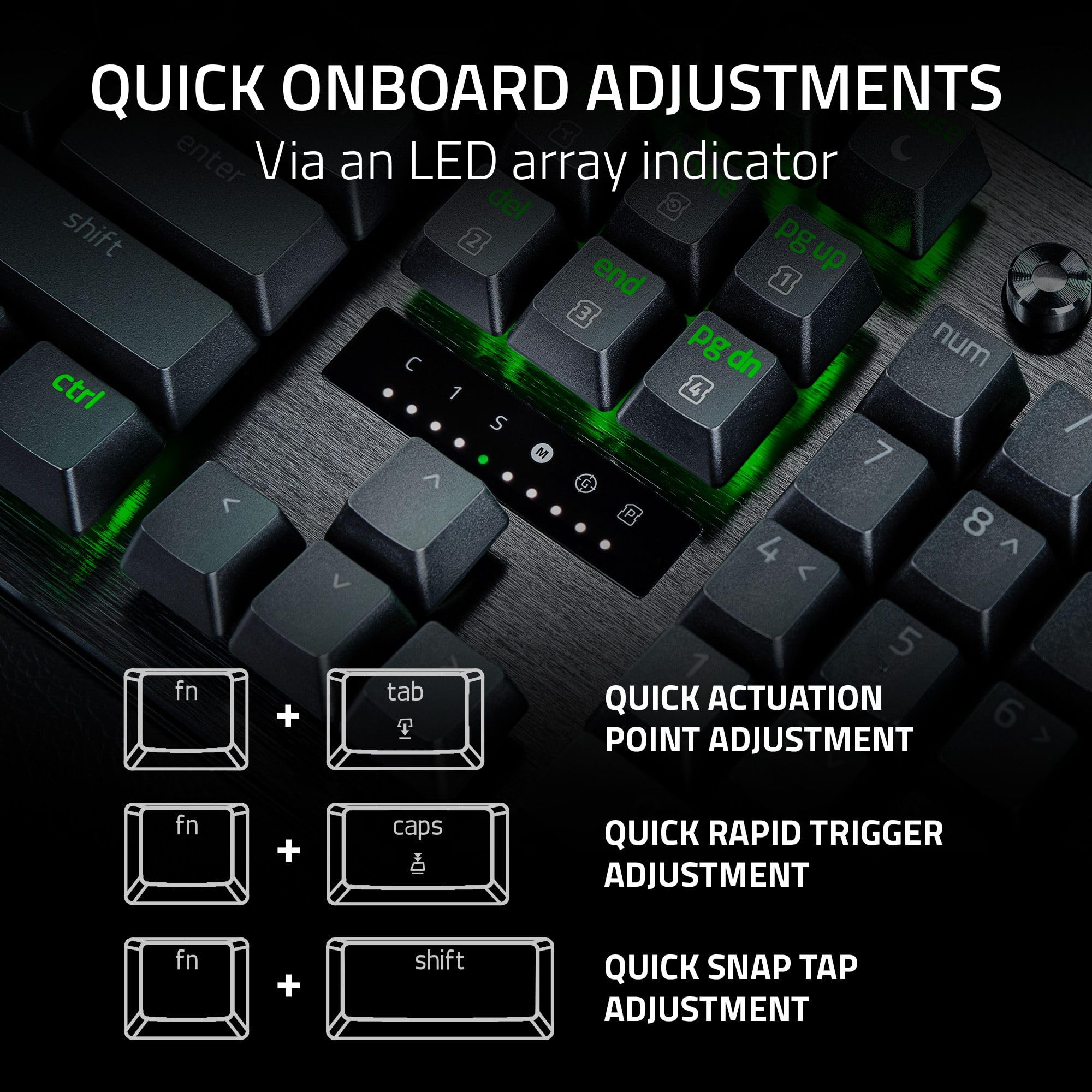 Razer Huntsman V3 Pro Analog Optical Esports Gaming Keyboard | Rapid Trigger | UK Layout | Black 6