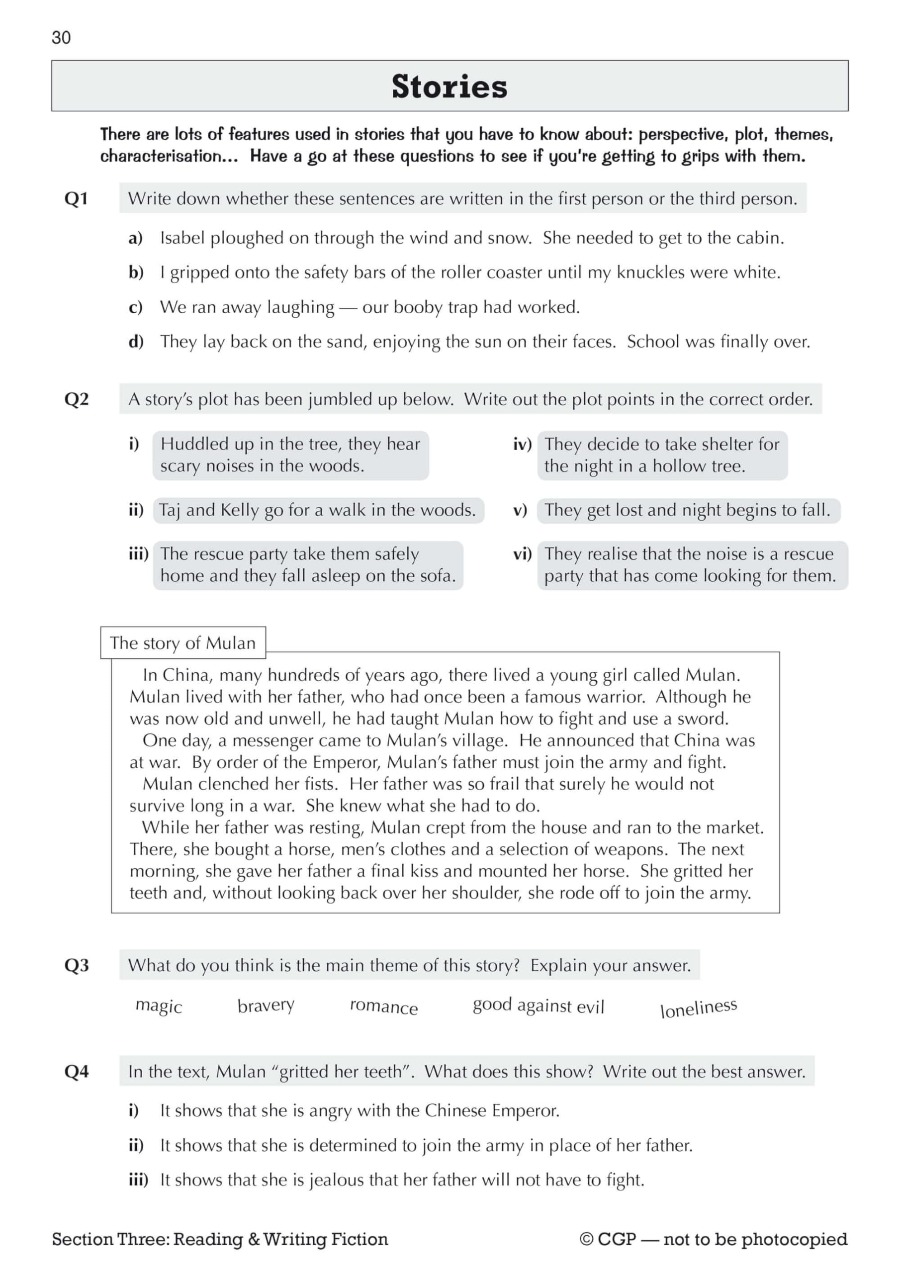 CGP KS3 English Workbook (with answers) - Catch-up & Home Learning | Revised Edition 6