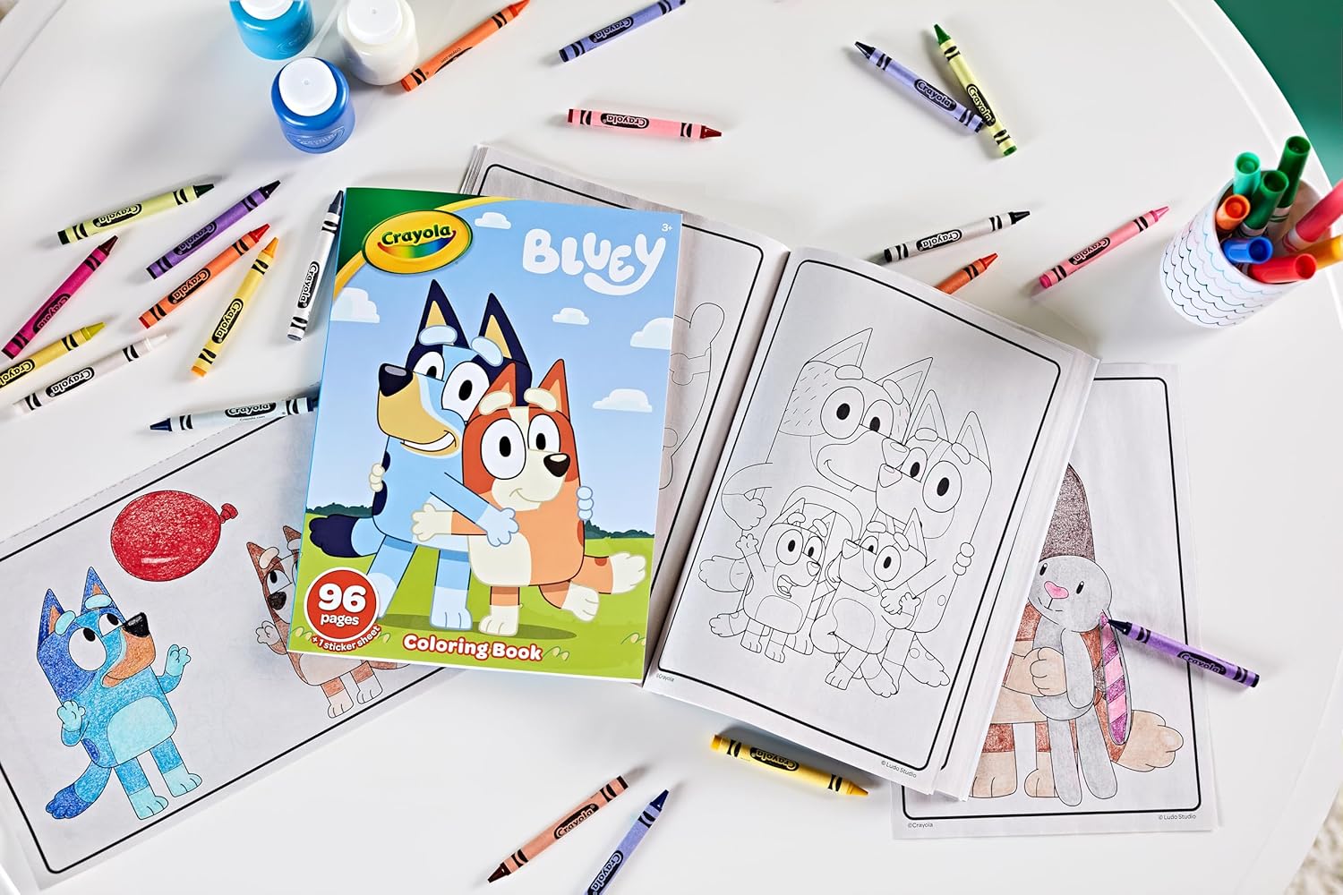 CRAYOLA - Bluey Colouring Book 96 Pages with Sticker Sheet 4