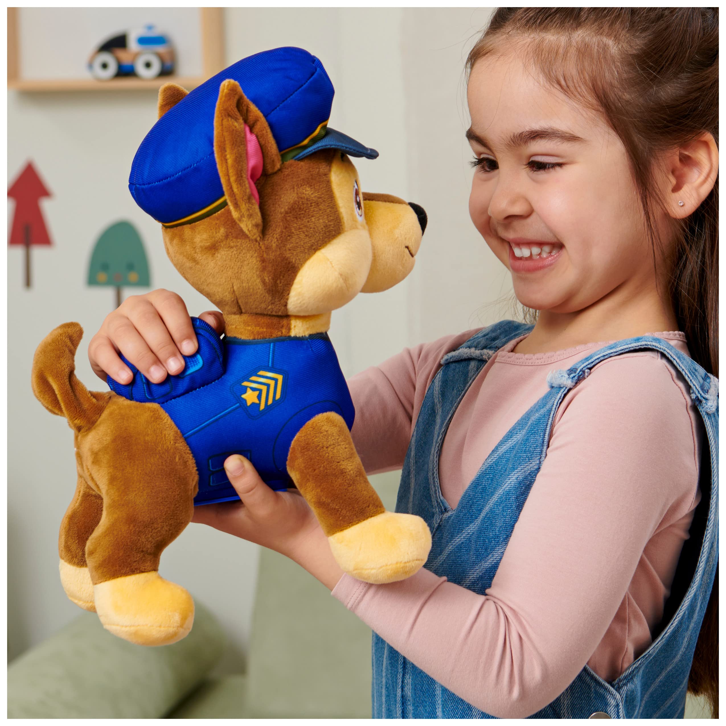 PAW Patrol Talking Chase Interactive Plush Toy - 30.5 cm with Sounds, Phrases & Wagging Tail 4