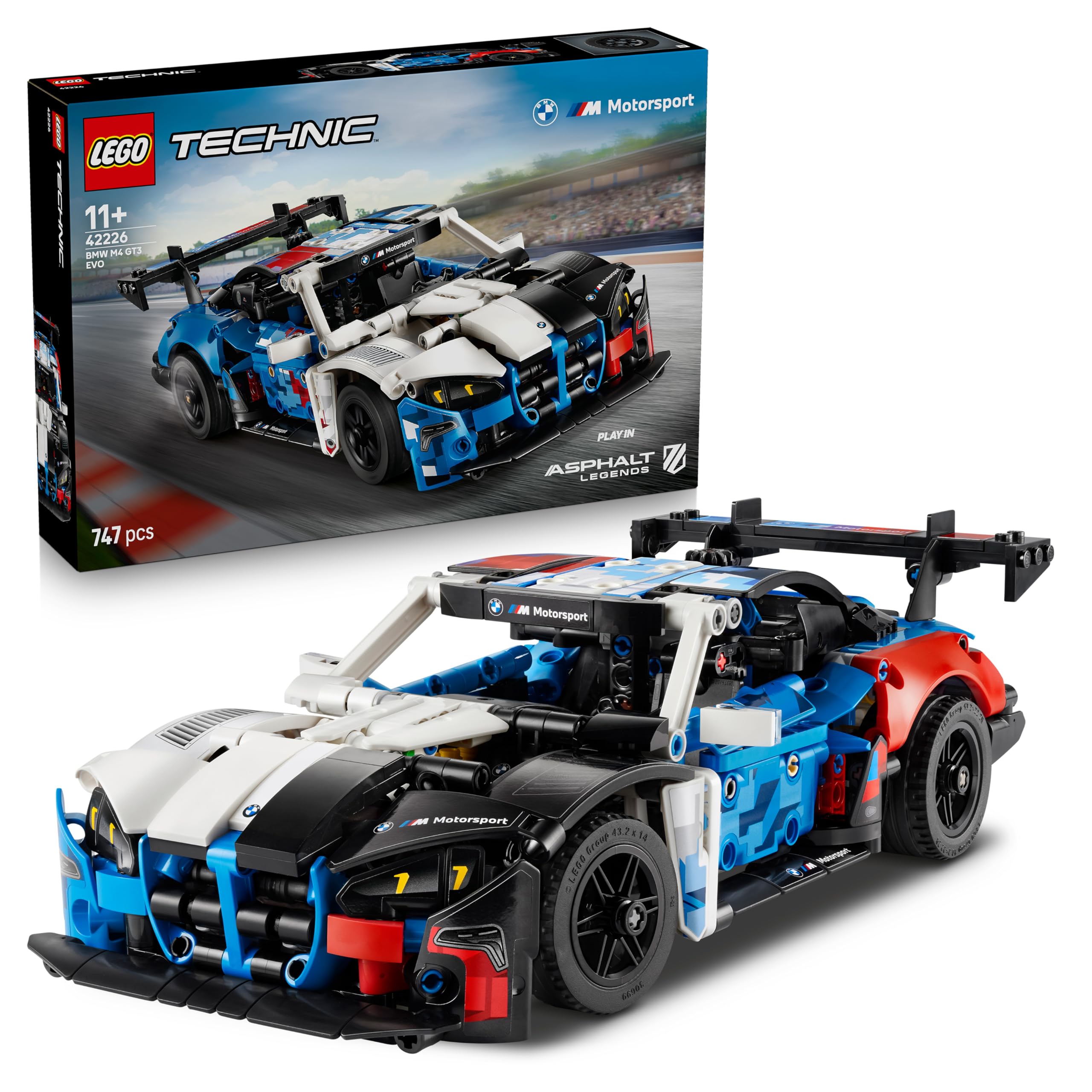 LEGO Technic BMW M4 GT3 EVO Race Car Toy Set 42226 | V6 Engine, Steering | Ages 11+ 1