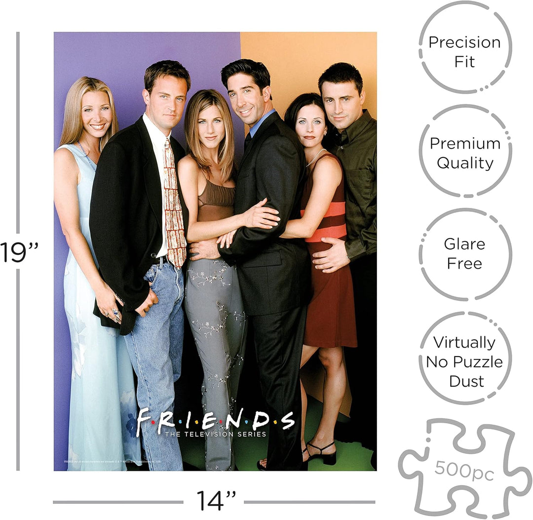 Aquarius Friends Cast 500pc Puzzle - Colorful Jigsaw Challenge for All Ages