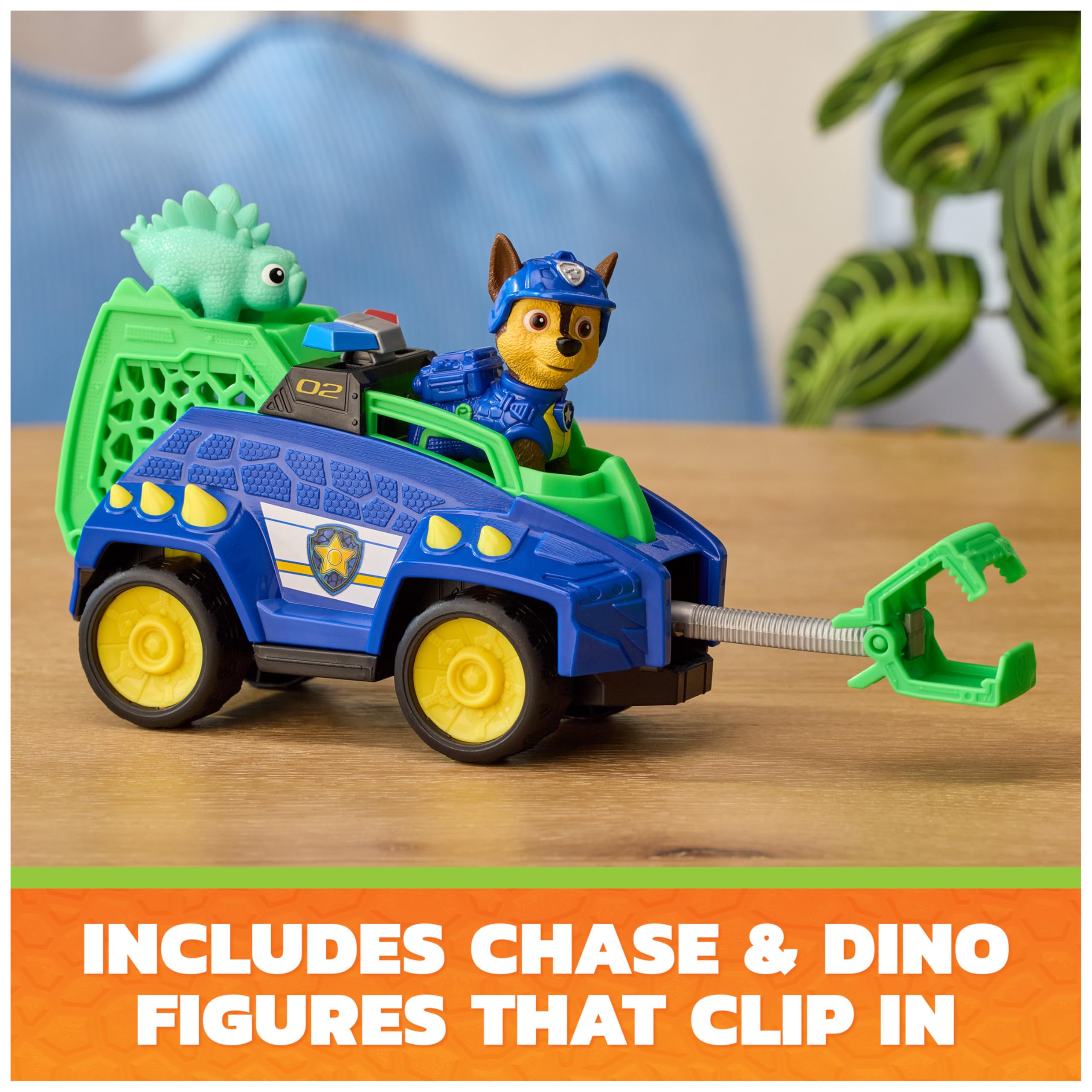 Paw Patrol Chase Dino Rescue Cruiser Toy Car Vehicle - Ages 3+ 3