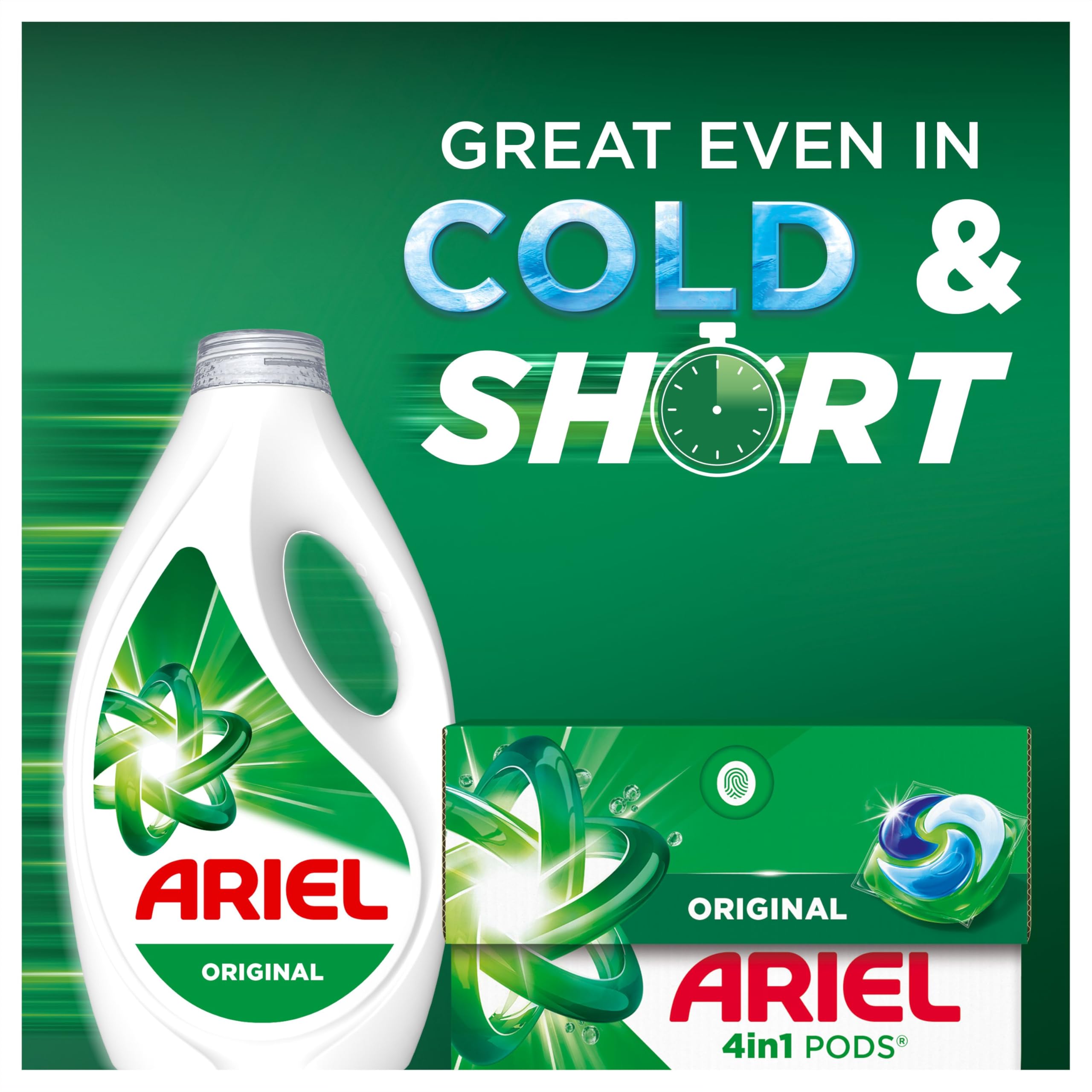 Ariel 4in1 PODS Laundry Detergent Capsules - Stain & Odour Removal, 38 Washes 6