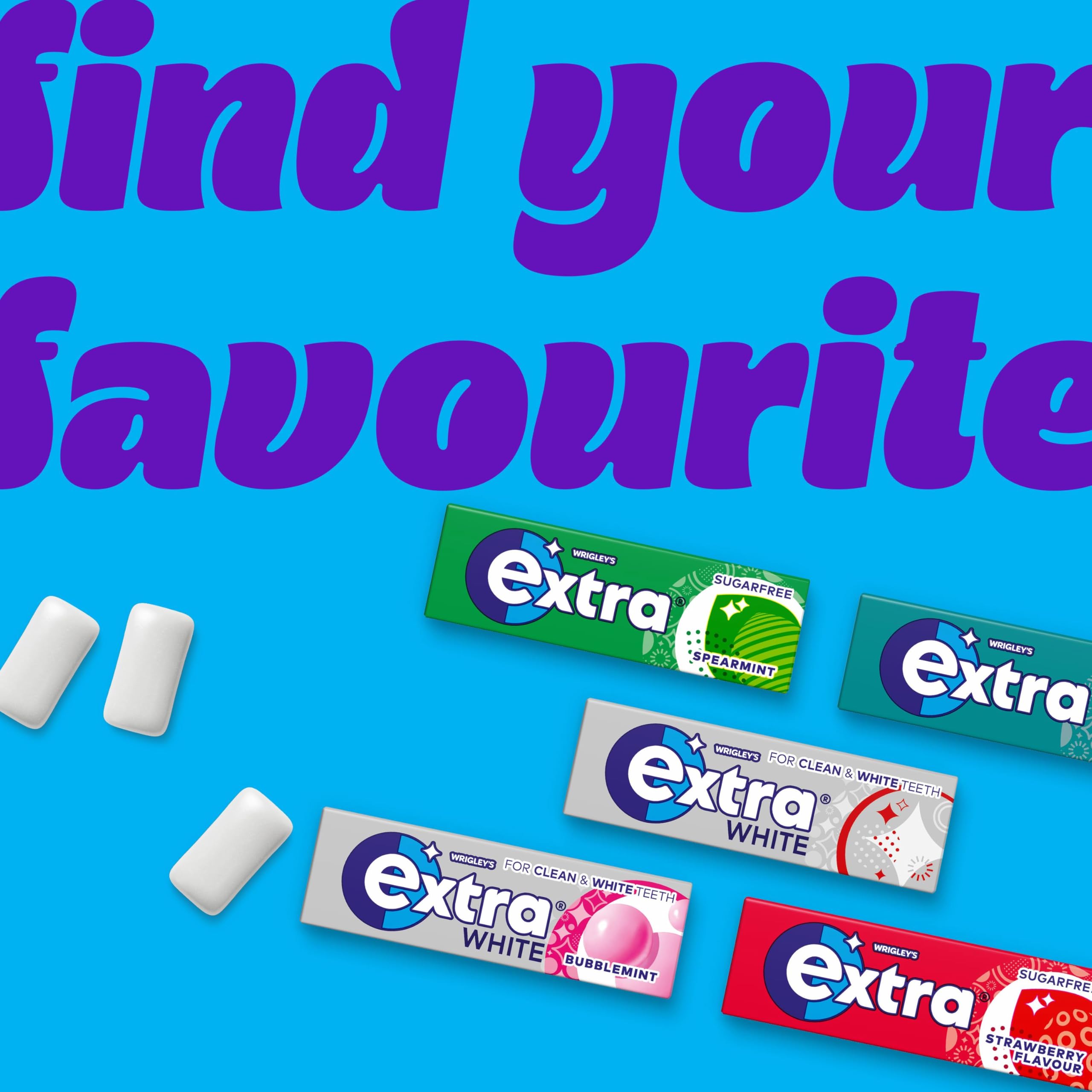 Extra Peppermint Sugar Free Chewing Gum - 3 Pack of 9 Pieces | Sugarfree | Dental Health Approved 7