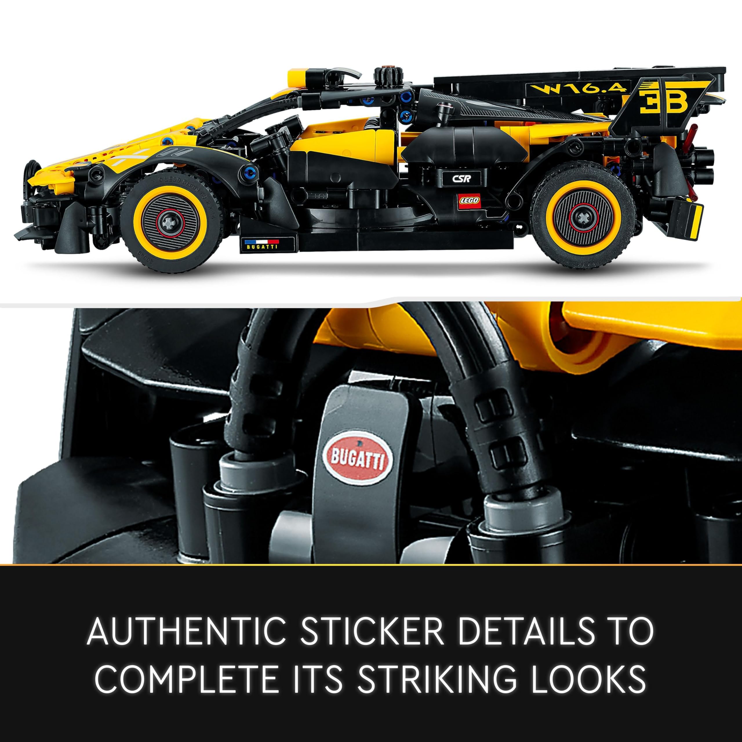 LEGO Technic Bugatti Bolide 42151 Building Set - Working W16 Engine & Scissor Doors for Ages 9+ 8