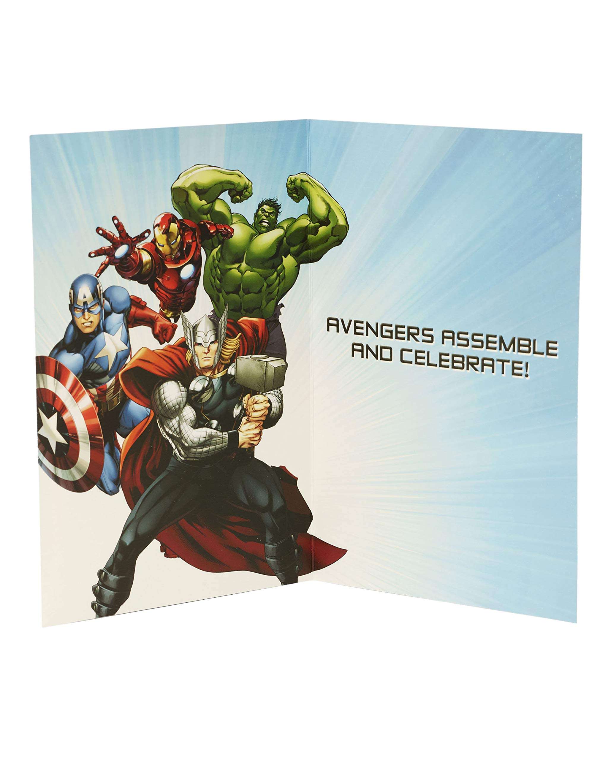 UK Greetings Marvel Avengers Birthday Card for Boys, Son, Grandson | 15.5 x 23.5 cm 2