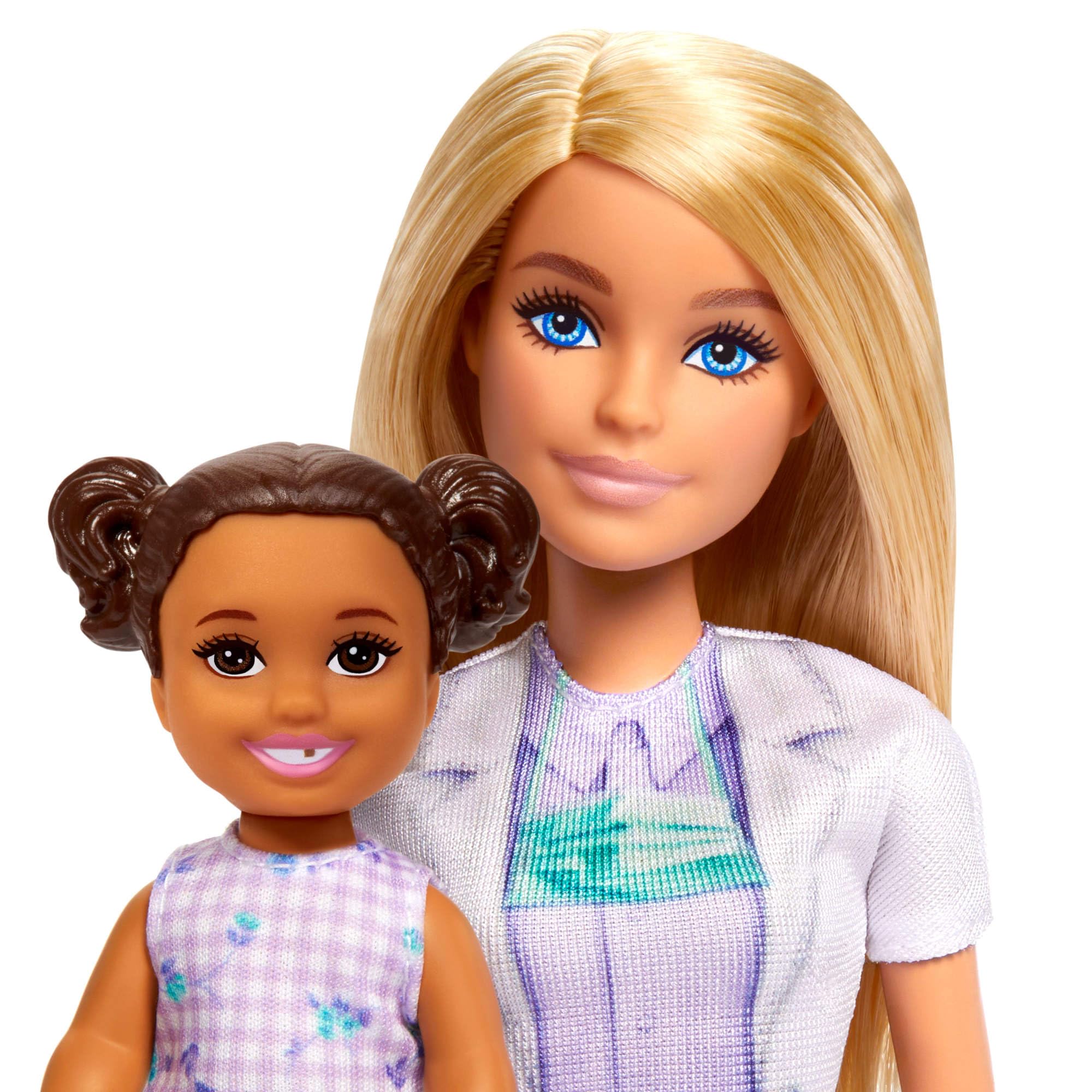 Barbie Dentist Doll Playset - Blonde Fashion Doll with Blue Dress, Lab Coat & Dental Accessories for Kids 3+ 6