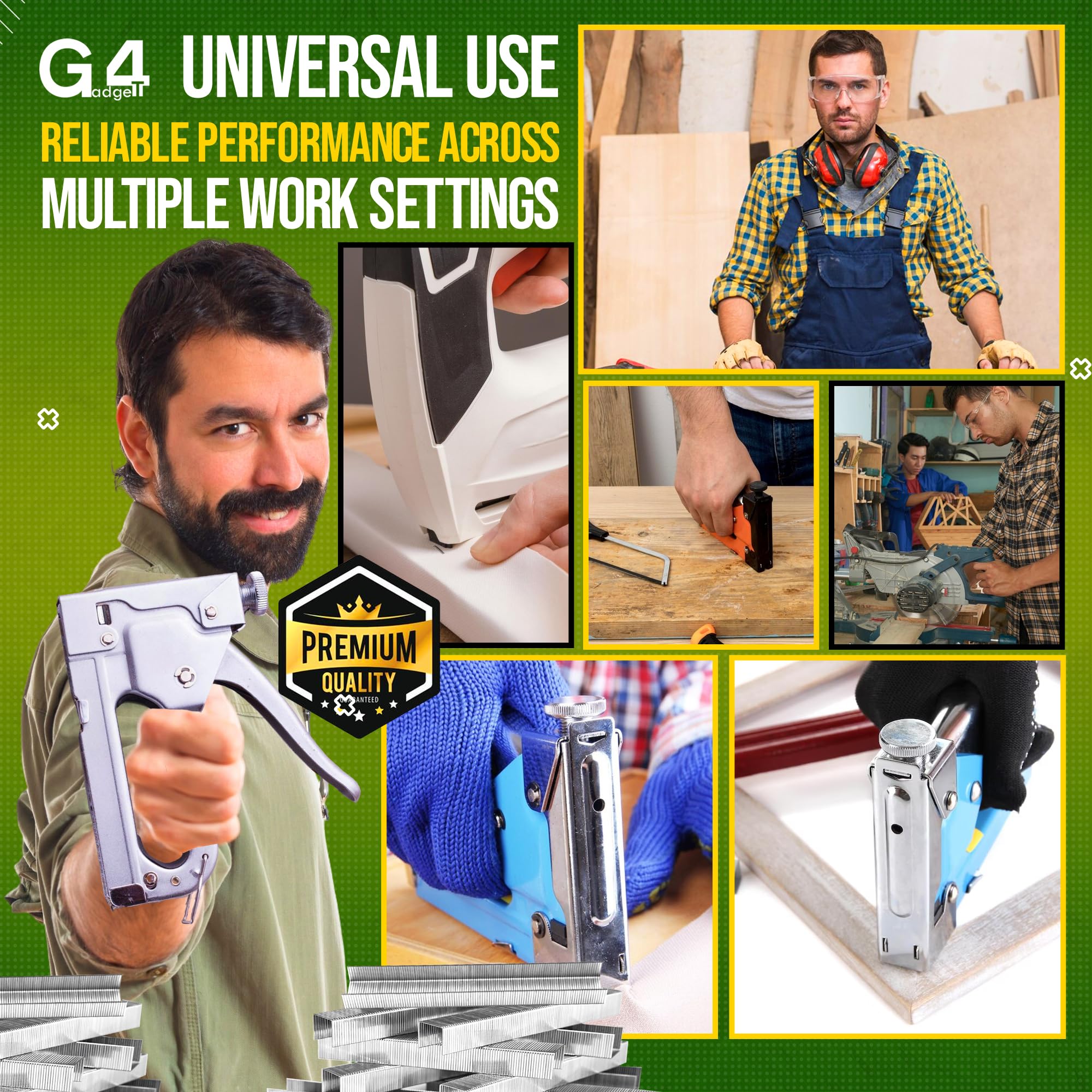 G4GADGET Heavy Duty Staples - 5000 Pack, 53/8mm Size, Stainless Steel | Upholstery & Carpentry 7