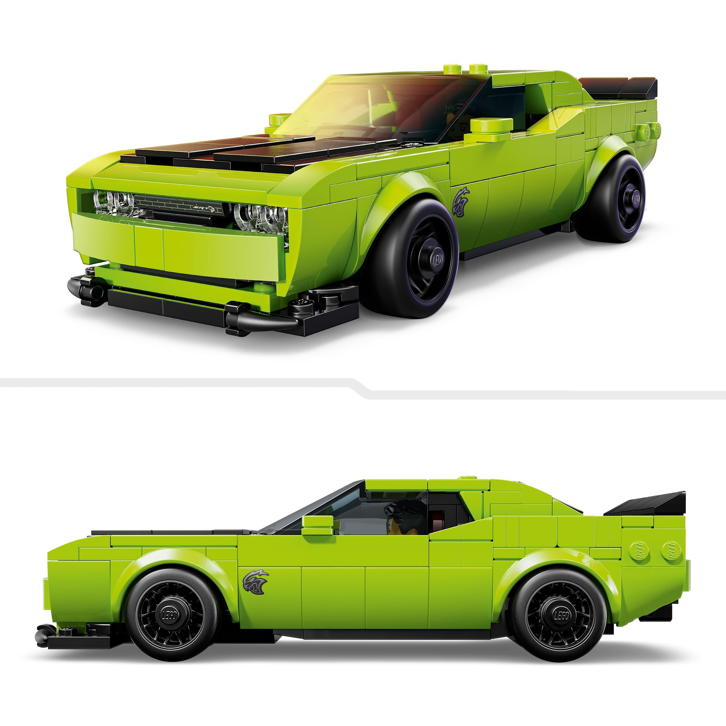 LEGO Speed Champions Dodge Challenger SRT Hellcat - 390-Piece Building Set for Ages 9+ 9