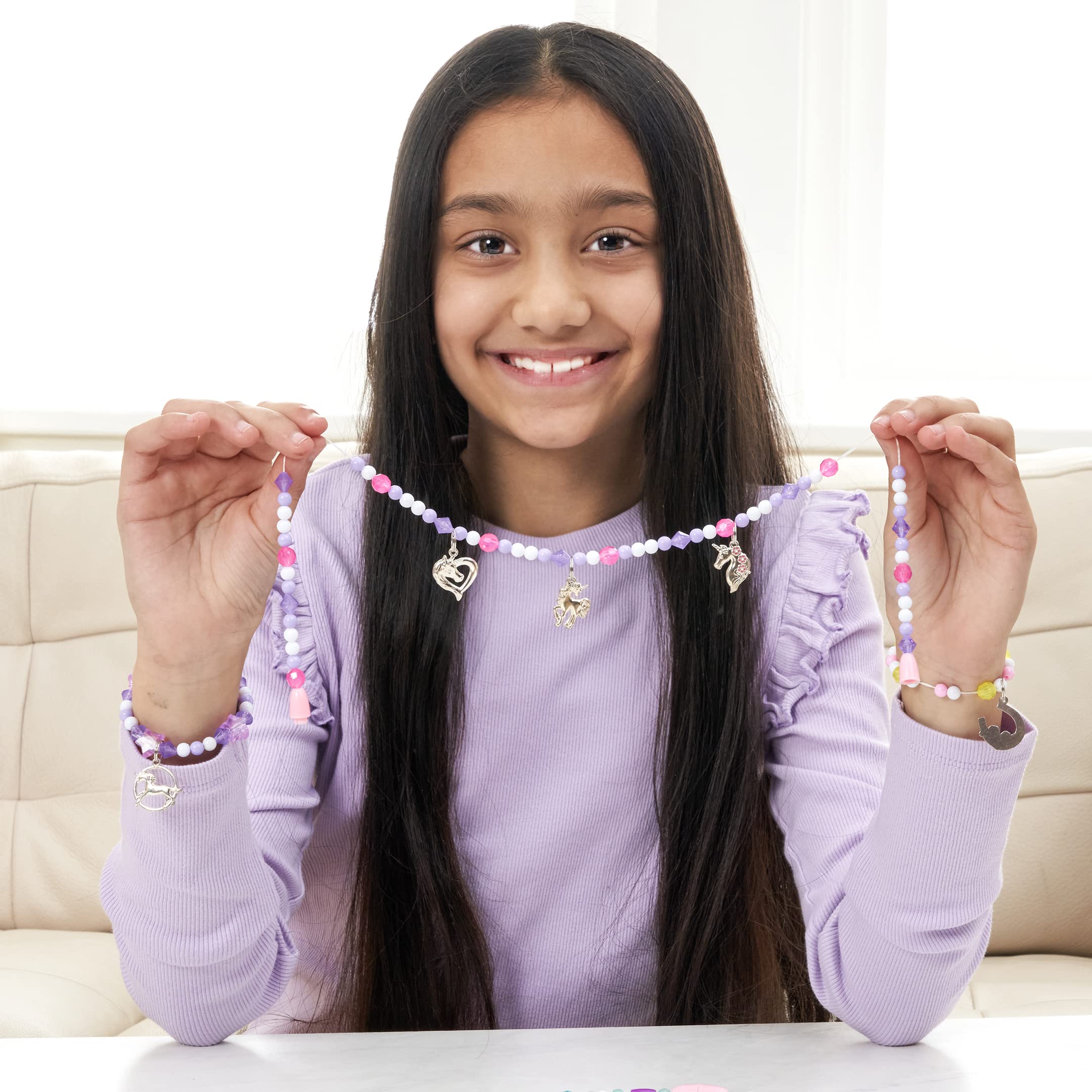 Craftbox CB806 Unicorn Charm Jewellery Craft Set, Mixed. 6