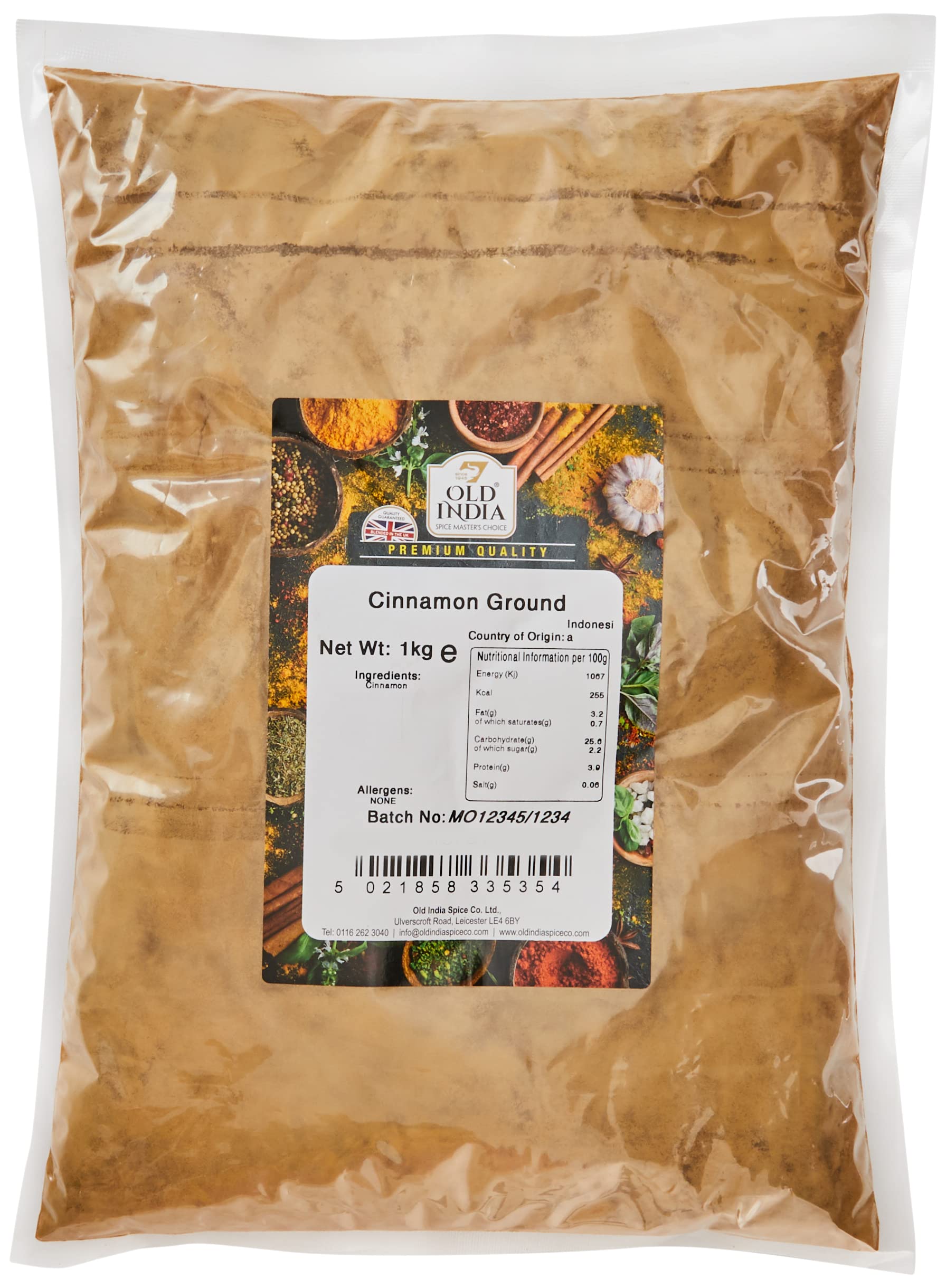 Old India Ground Cinnamon Powder | 1 kg Natural Spice for Curries & Soups