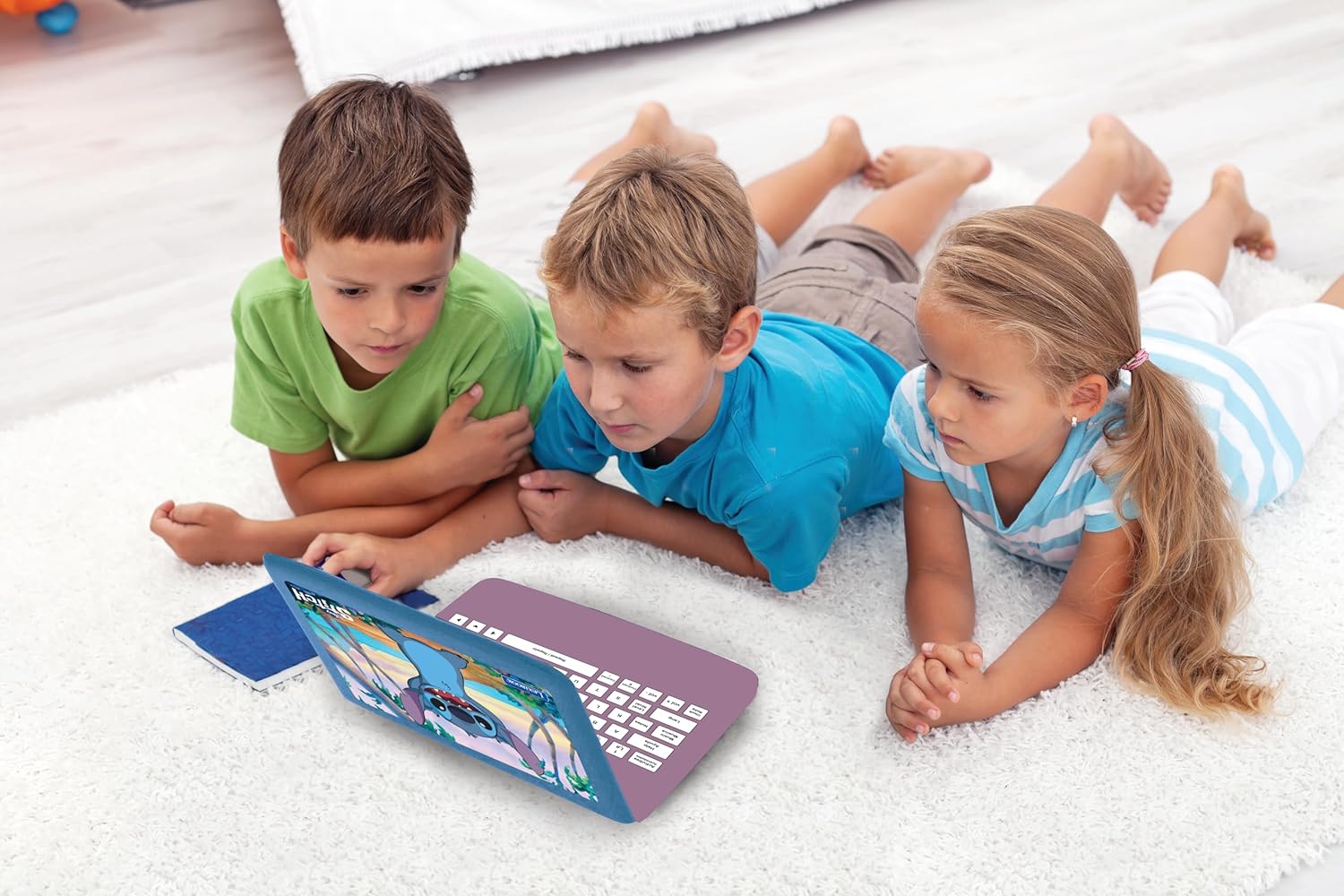 Lexibook Disney Stitch Bilingual Educational Laptop - 124 Activities for Ages 4+ 4
