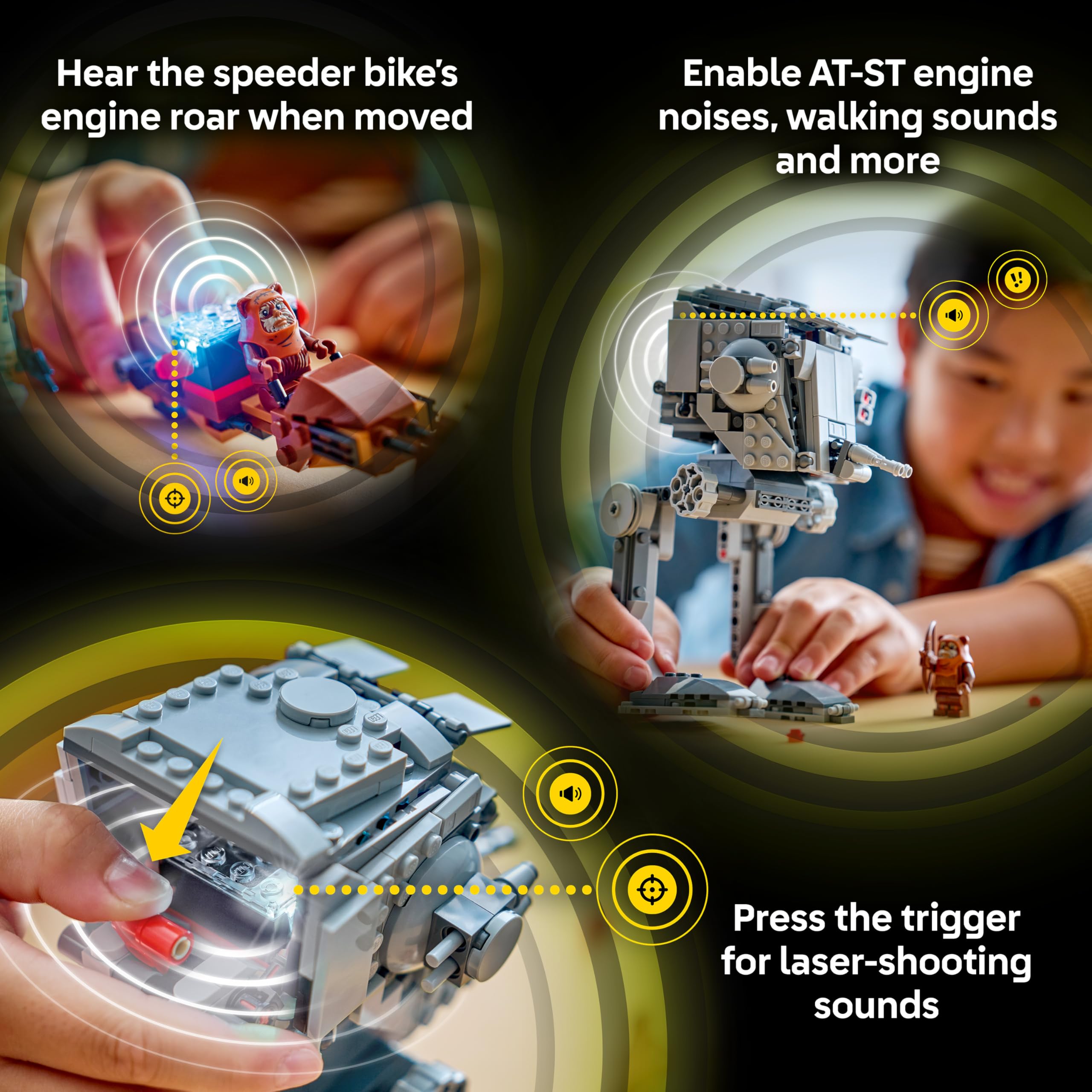 LEGO Star Wars 75424 SMART Play: AT-ST Attack on Endor Building Set | Ages 8+ 6
