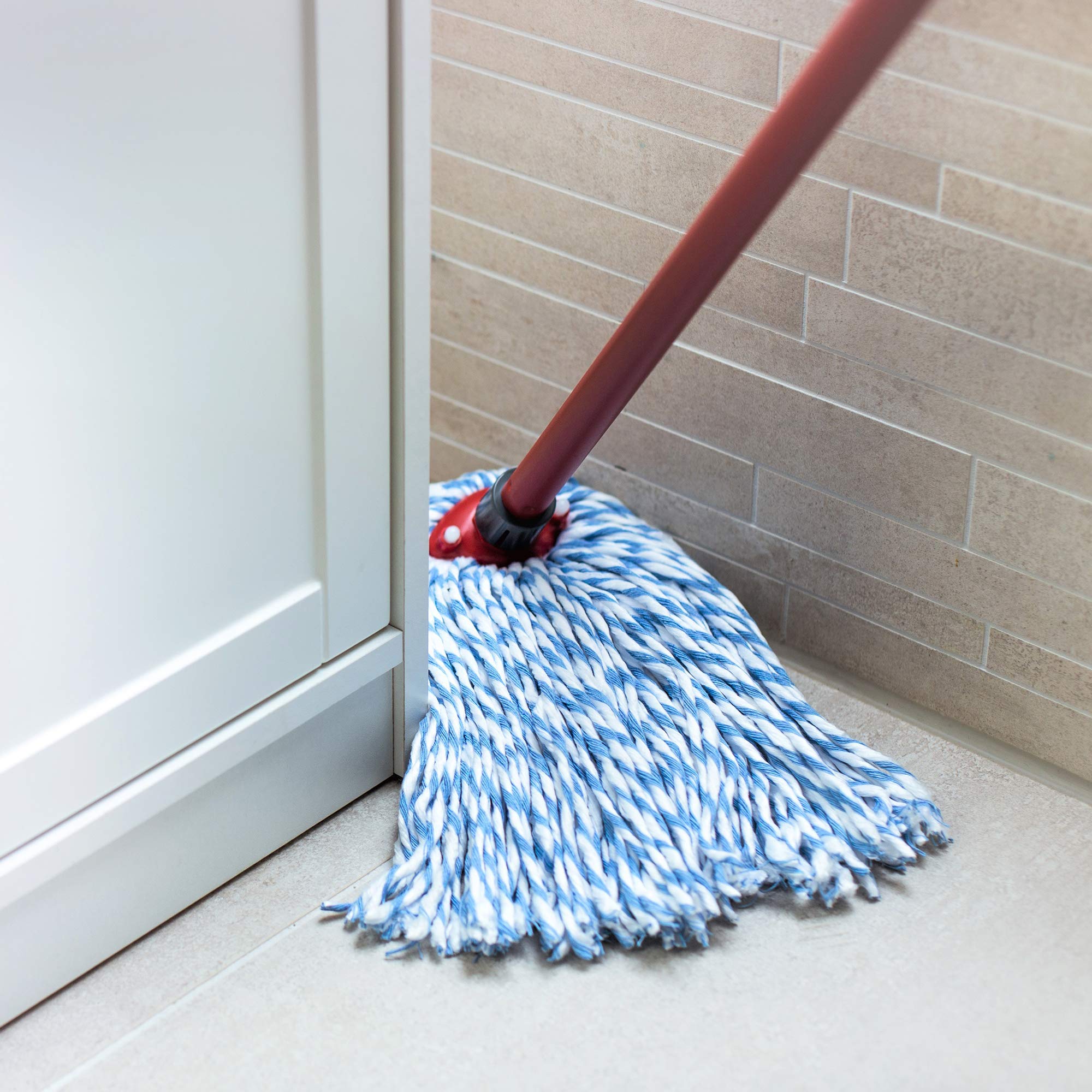 Vileda SuperMocio Microfibre and Cotton Mop and Bucket Set - Deep Cleaning | 10L Bucket | Red 4