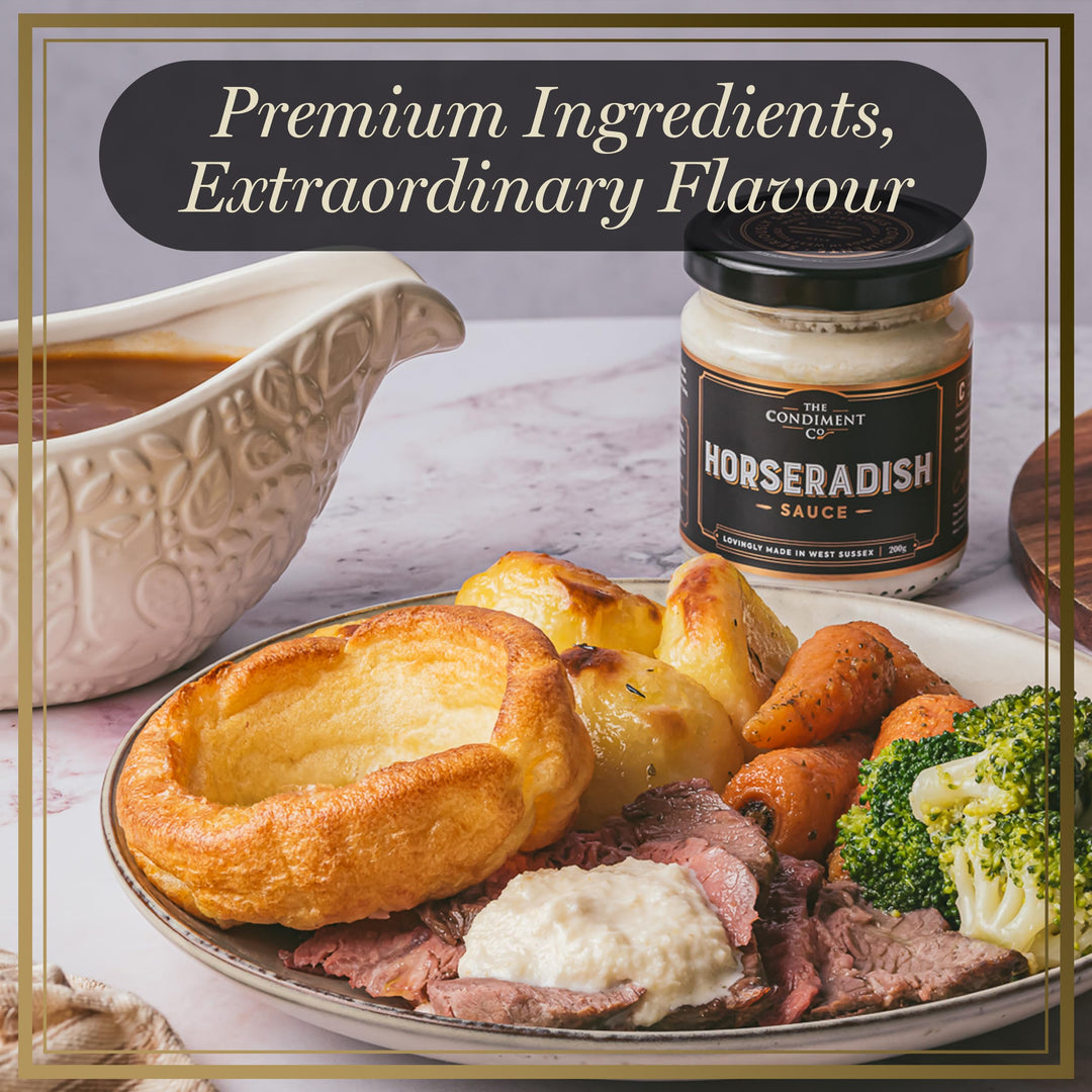 The Condiment Company Horseradish Hot Sauce 200g - Extra Hot Vegan & Gluten-Free
