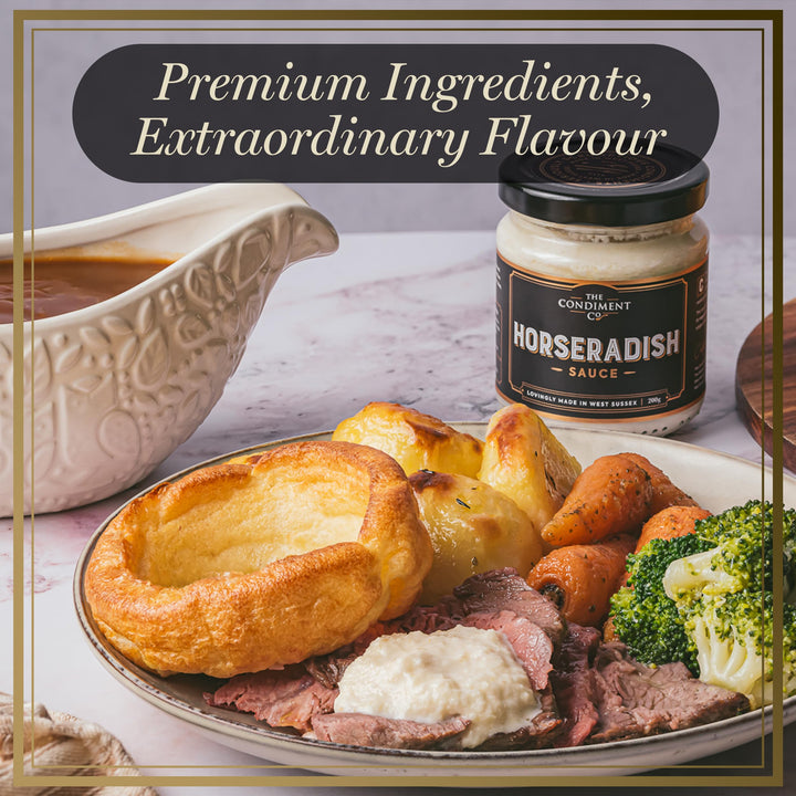 The Condiment Company Horseradish Hot Sauce 200g - Extra Hot Vegan & Gluten-Free