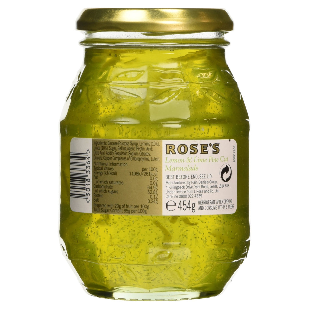 Rose's Lemon & Lime Fine Cut Marmalade 454g