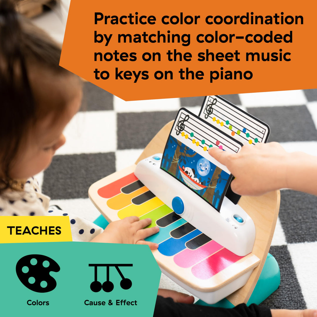 Baby Einstein Hape Magic Touch Piano - Wooden Musical Toy for Toddlers 6-36 Months