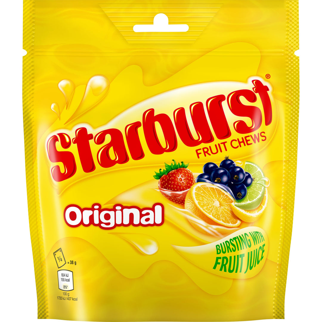 Starburst Original Fruit Chews Sweets Pouch 138g