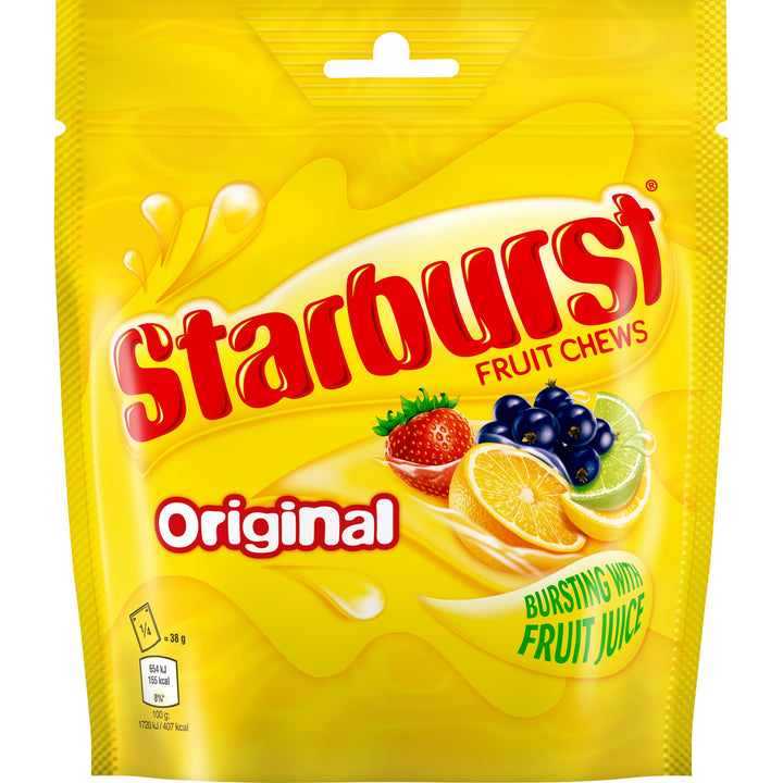 Starburst Original Fruit Chews Sweets Pouch 138g