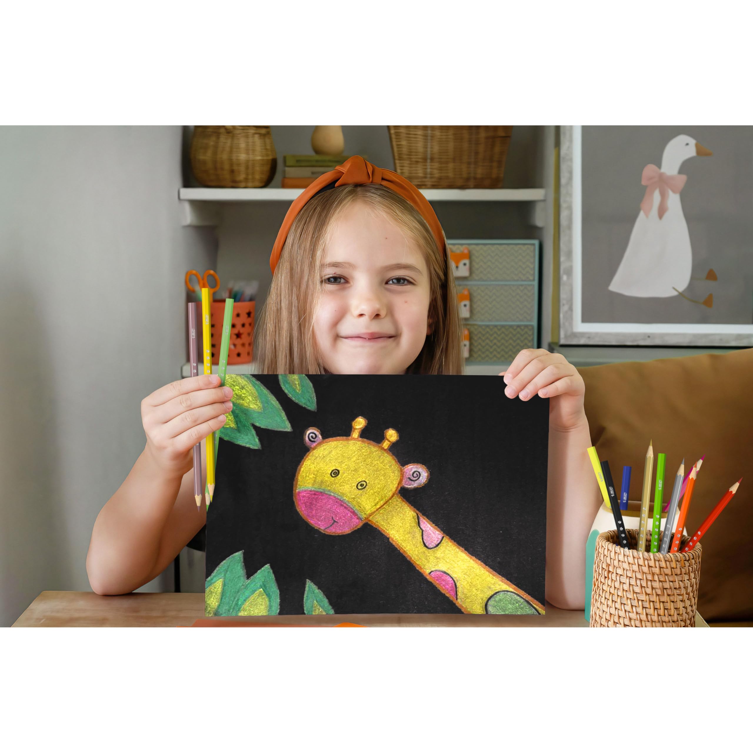 BIC Kids Smooth Colouring Pencils - 54 Shades | Pack of 54 | Ages 5+ 9