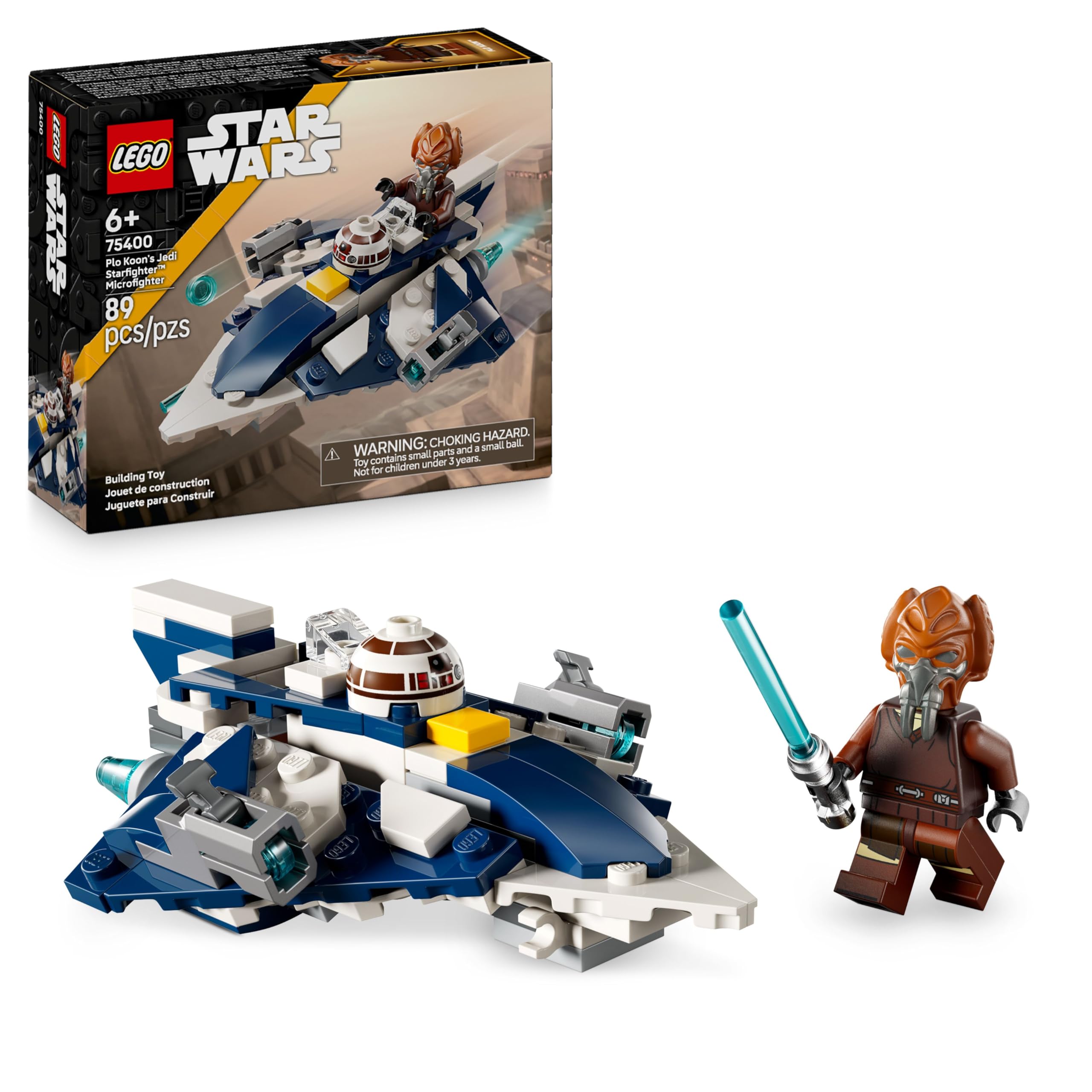 LEGO Star Wars 75400 Plo Koon’s Jedi Starfighter Microfighter Set | Ages 6+ 1
