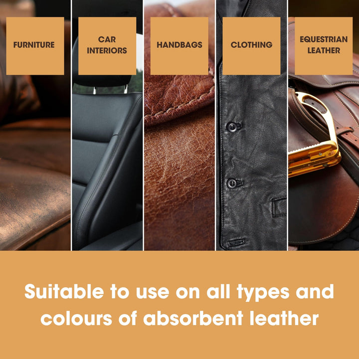 Furniture Clinic Leather Recolouring Balm - Navy Blue for Sofas, Car Seats & Shoes