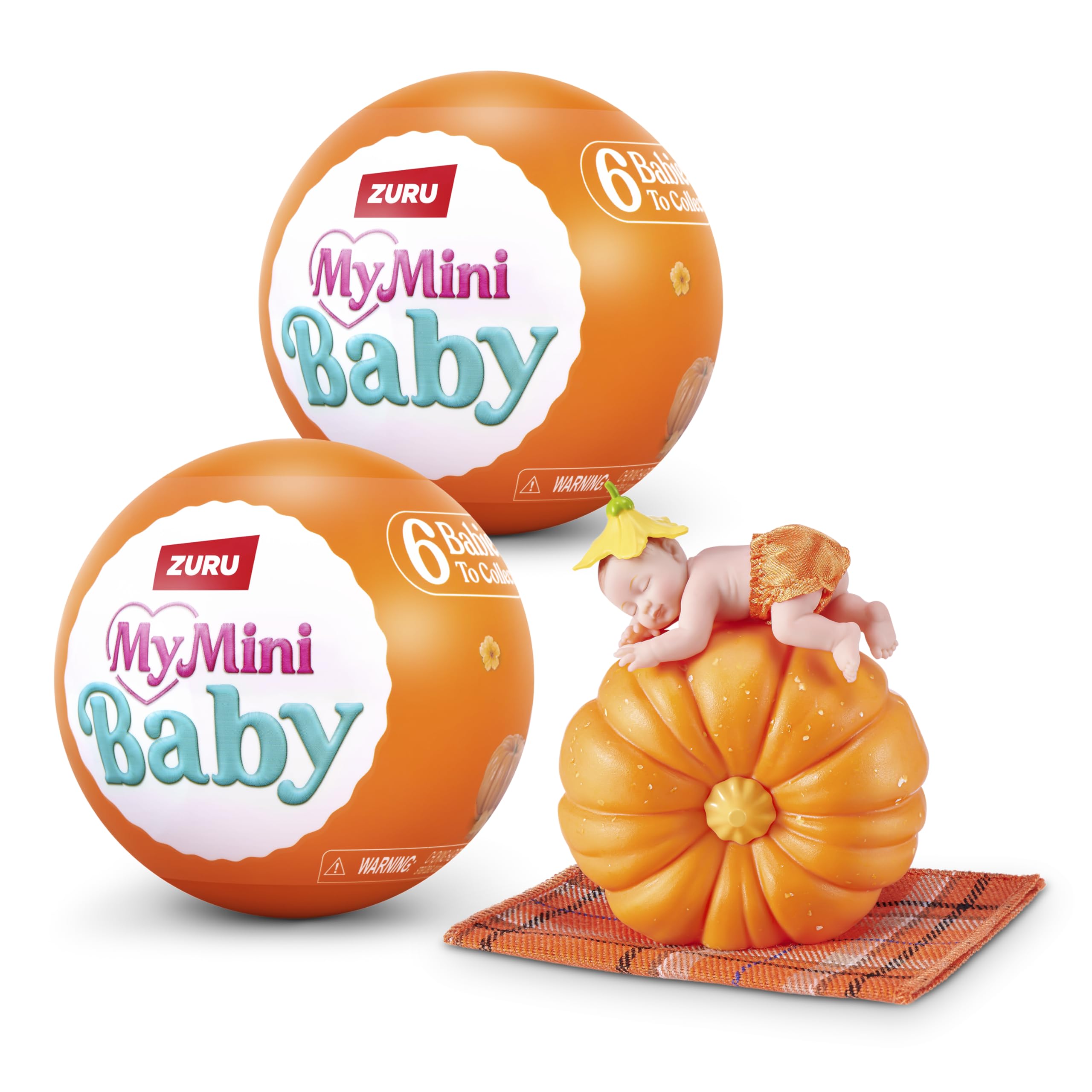 ZURU MY MINI Baby Pumpkin Patch Series 1 Collectible Mystery Miniatures | 2 Pack
