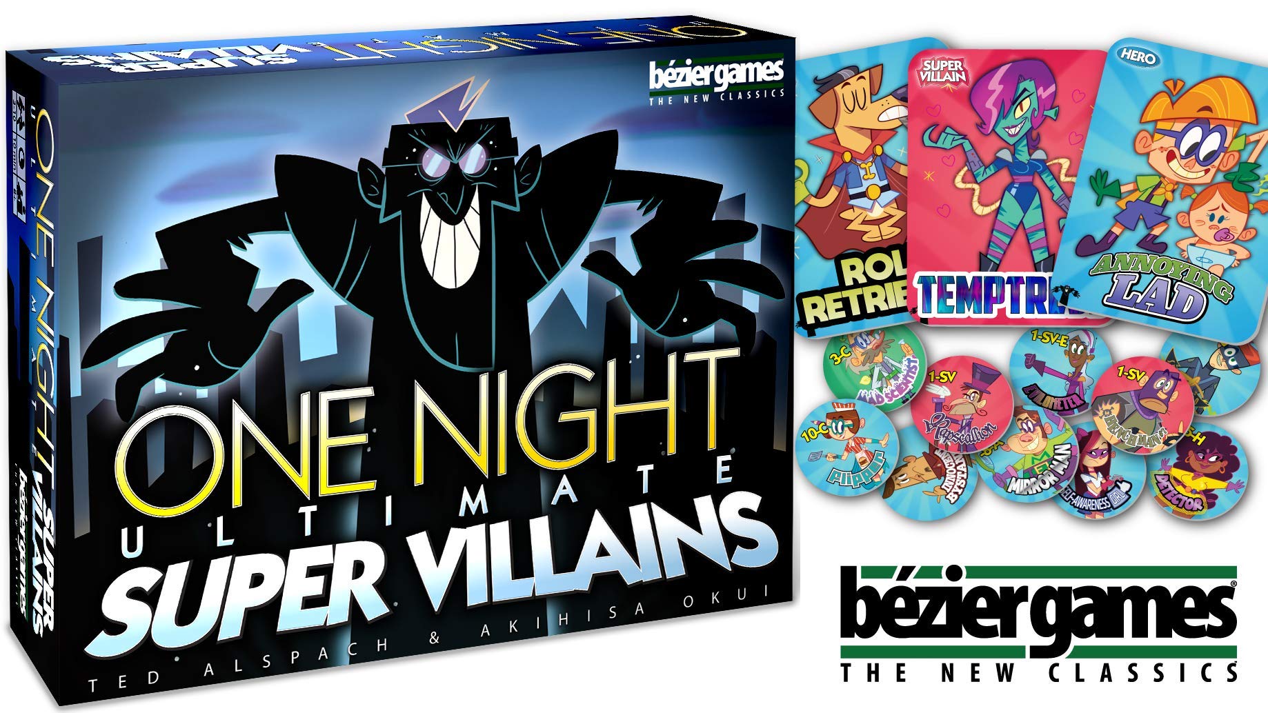 Bezier Games One Night Ultimate Super Villains Brettspiel 4