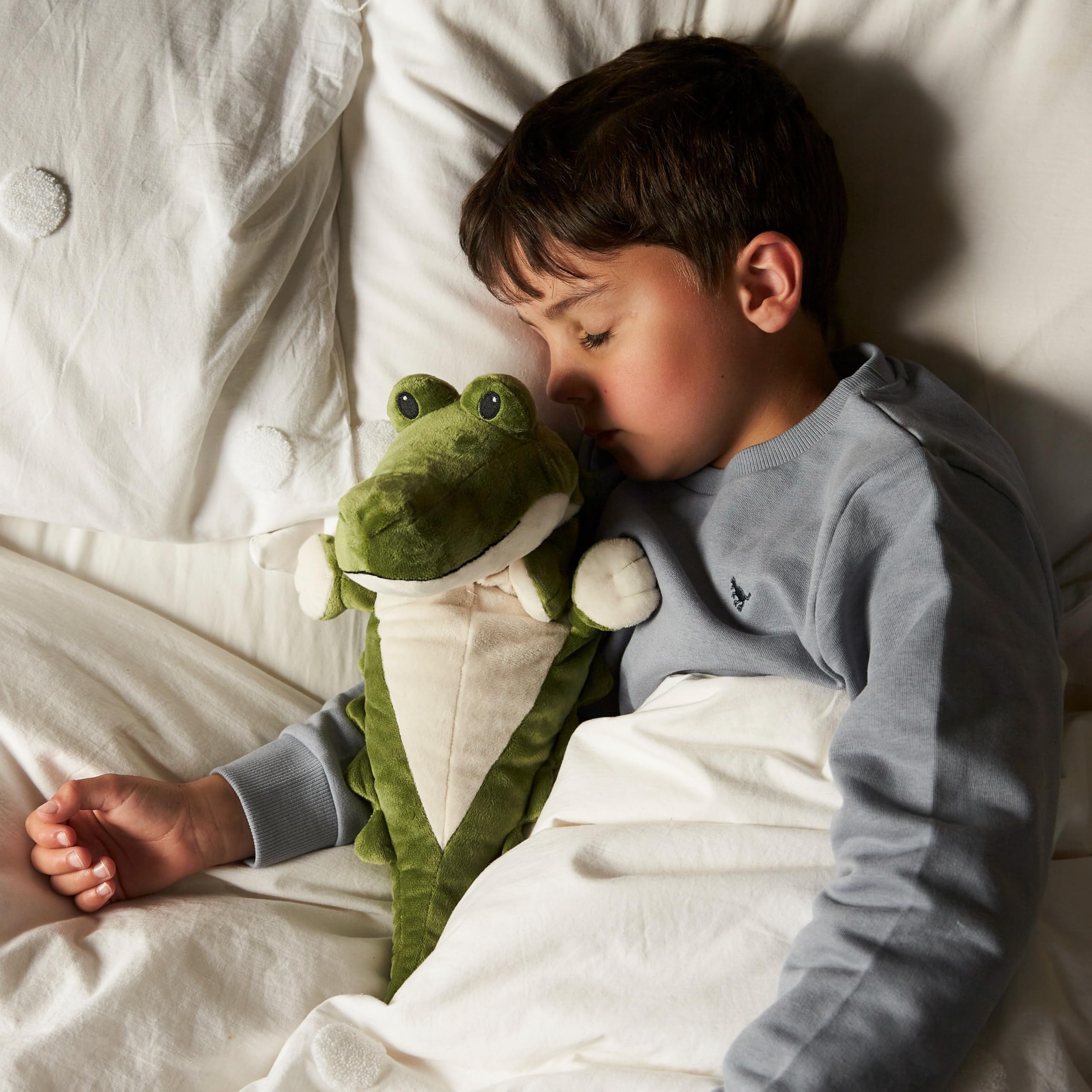 Warmies Plush Alligator Microwaveable Heat Pad | French Lavender Scent | Green 2