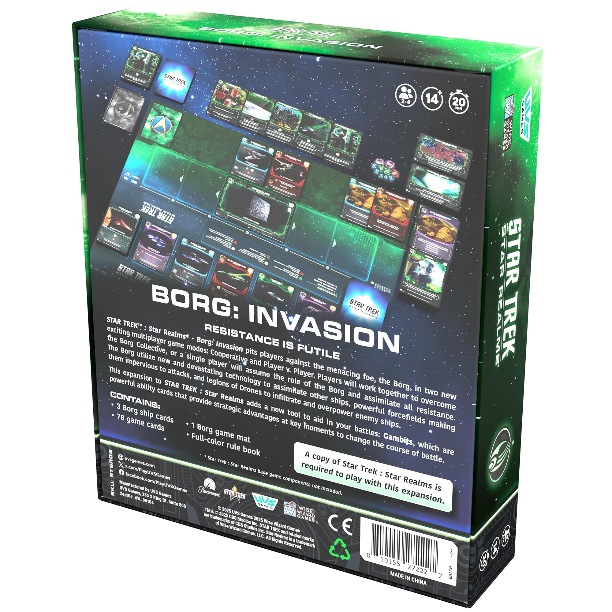 Star Trek: Star Realms – Borg Invasion Erweiterungsdeck-Baukartenspiel 6