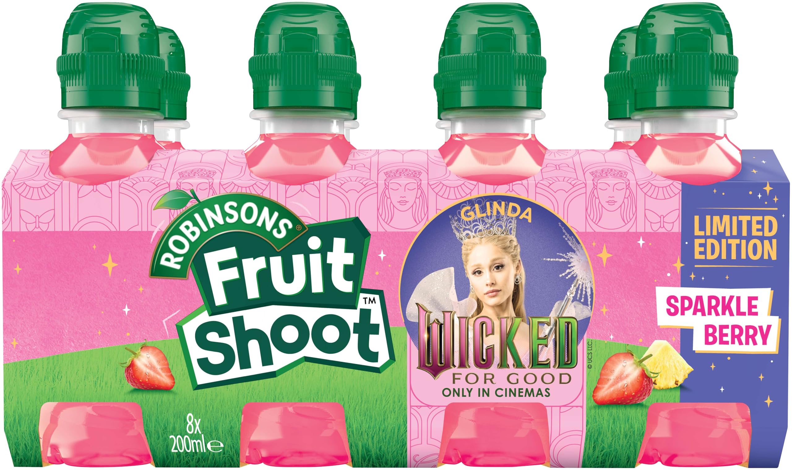 FRUIT SHOOT Glinda Sparkle Berry Fruit Drink (200ml Pack of 8) 7