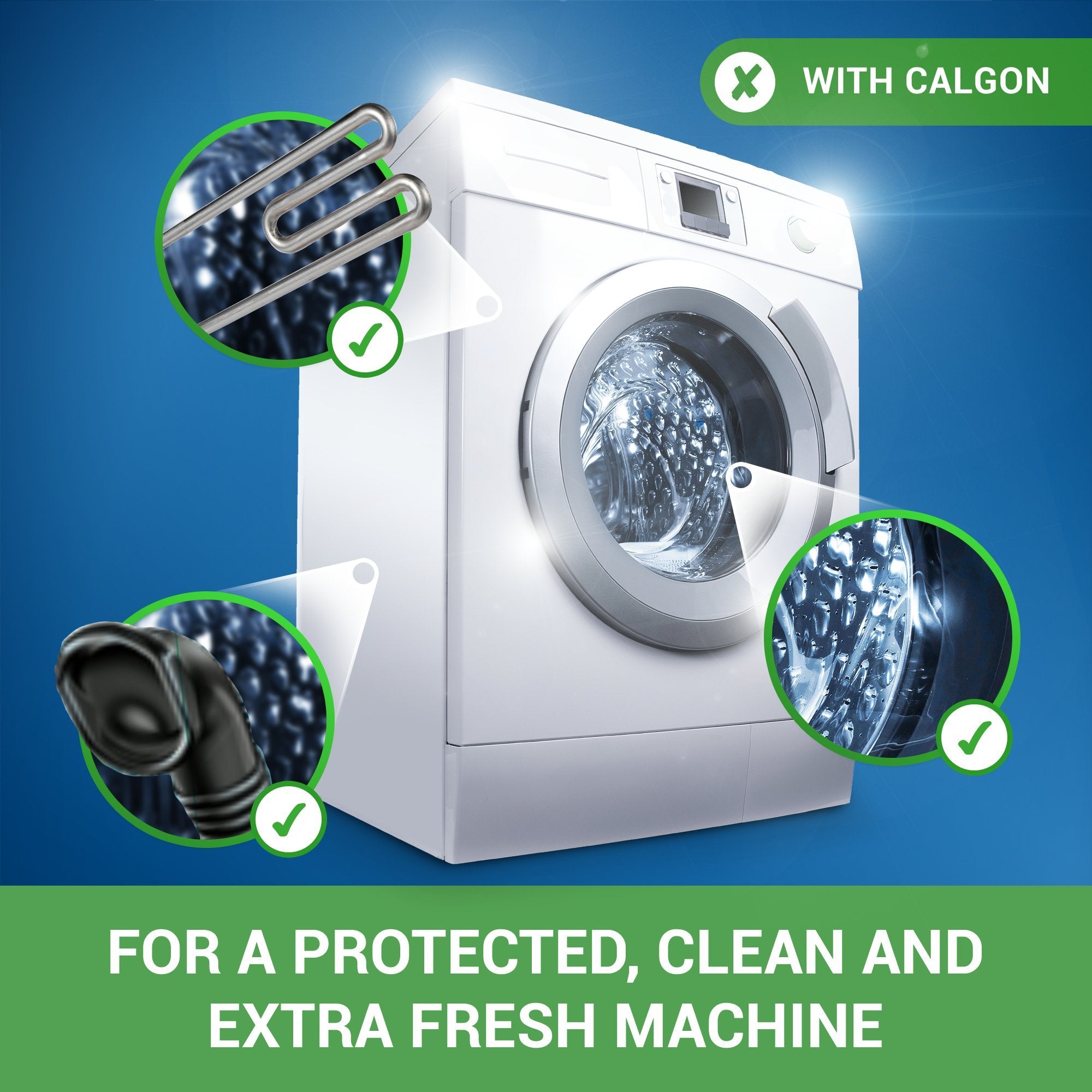 Calgon 4 in 1 Water Softener Tablets - Limescale Prevention, Residue Removal, Odor Elimination | 15 Count 4