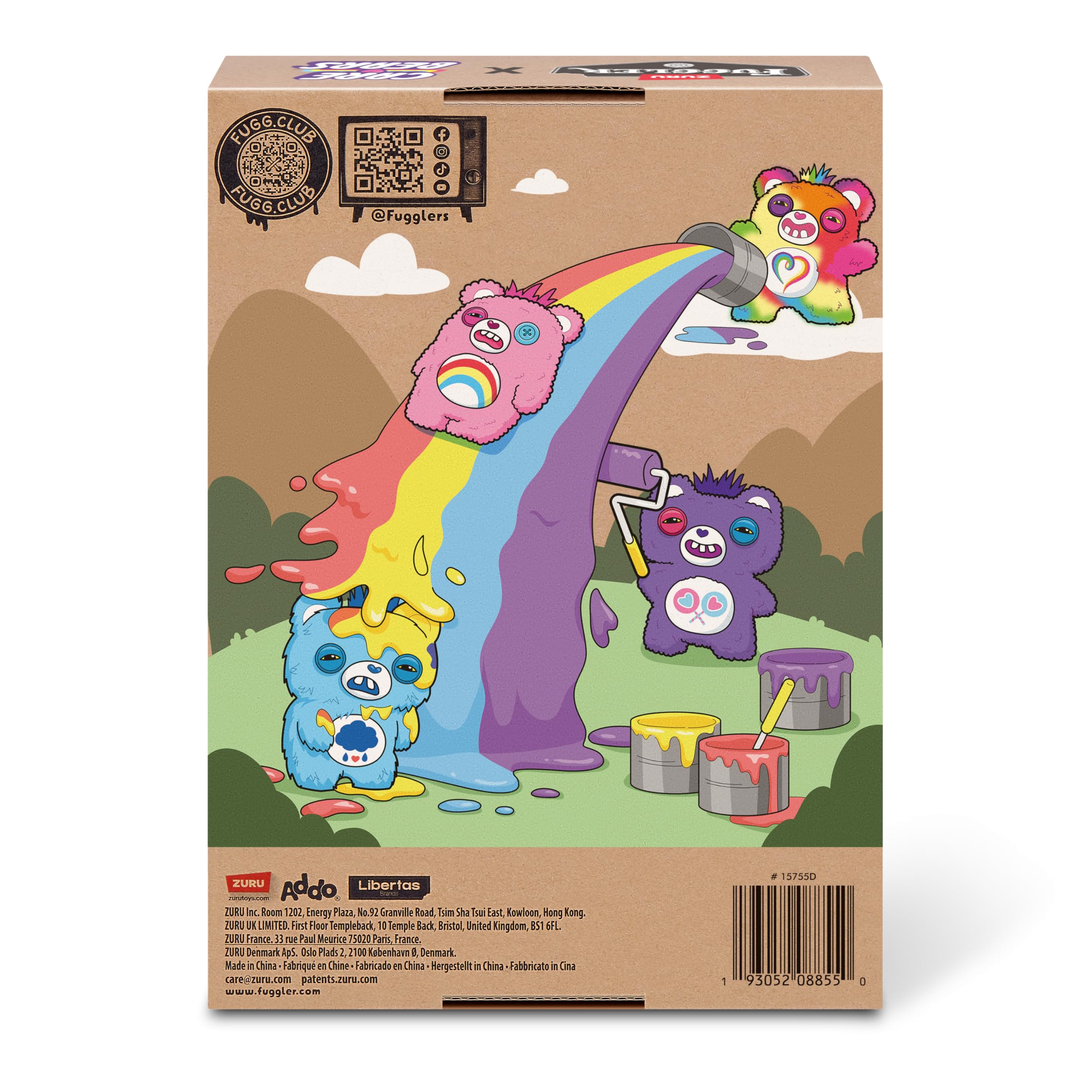 Fuggler Care Bears 9-Inch Plush Toy - Grumpy Bear | Human-Like Teeth | Ages 4+ 7