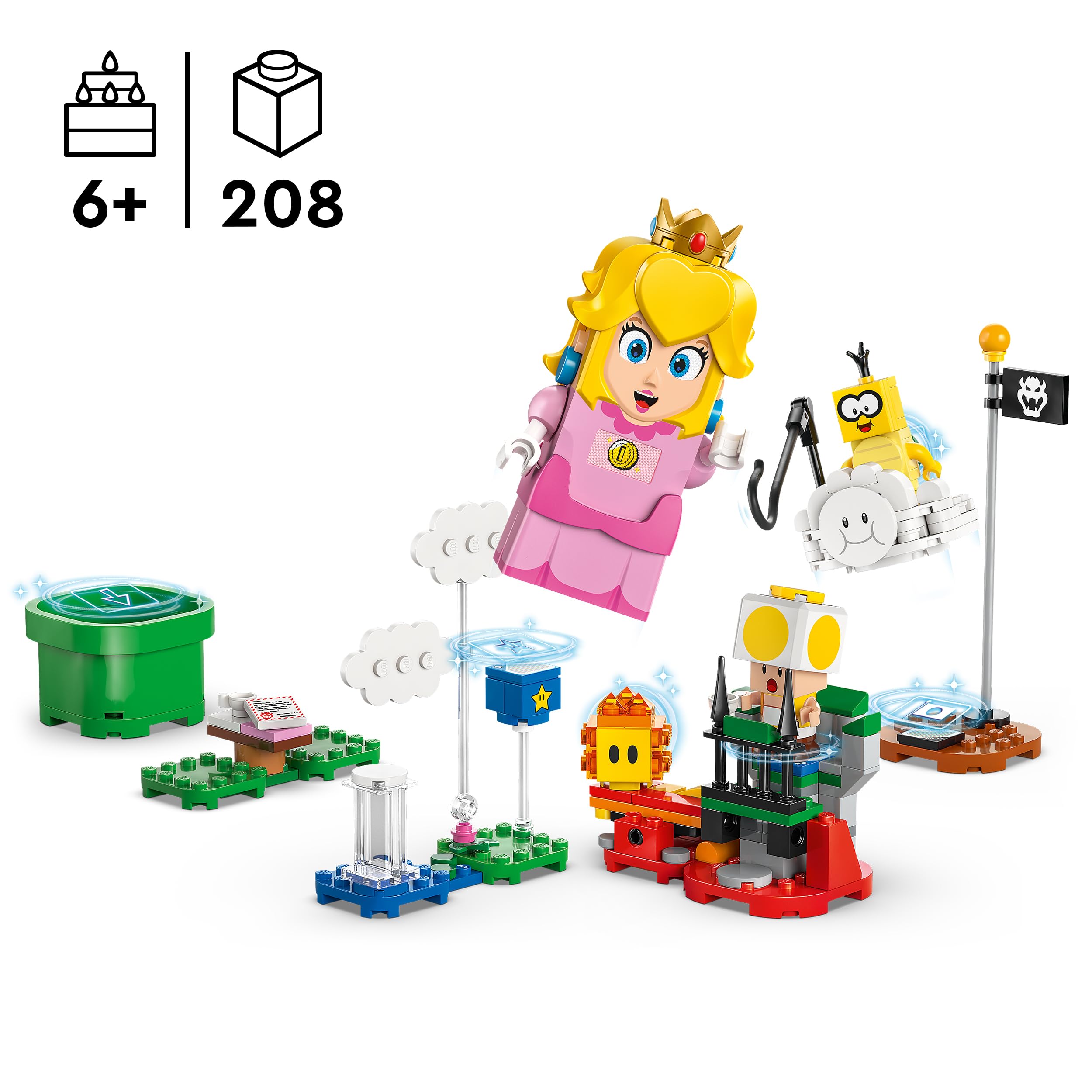 LEGO Super Mario Adventures with Interactive Peach Building Set | Model 71441 | Ages 6+ 3