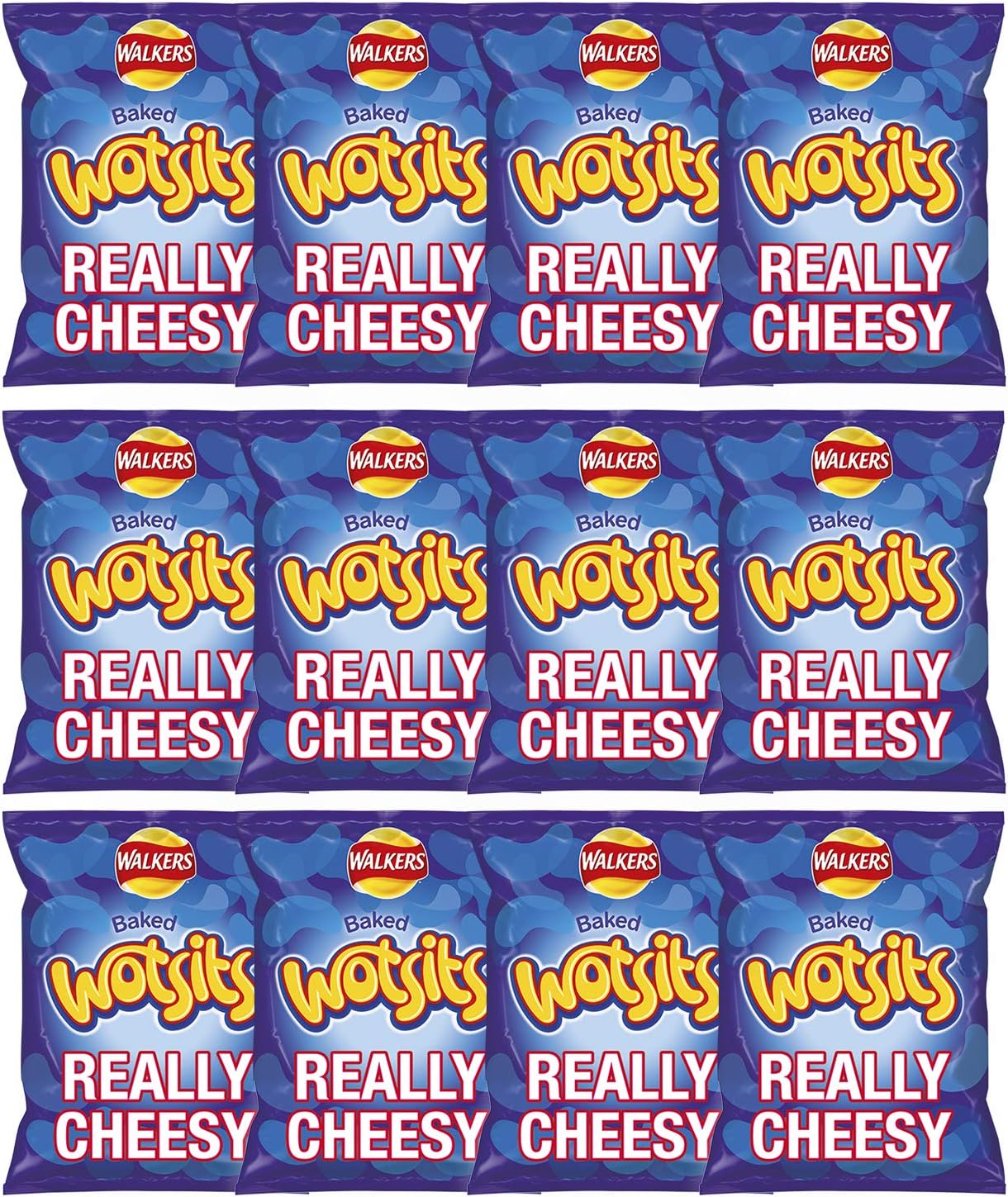 Walkers Wotsits Really Cheesy Corn Puffs Multipack 12x16.5g 5