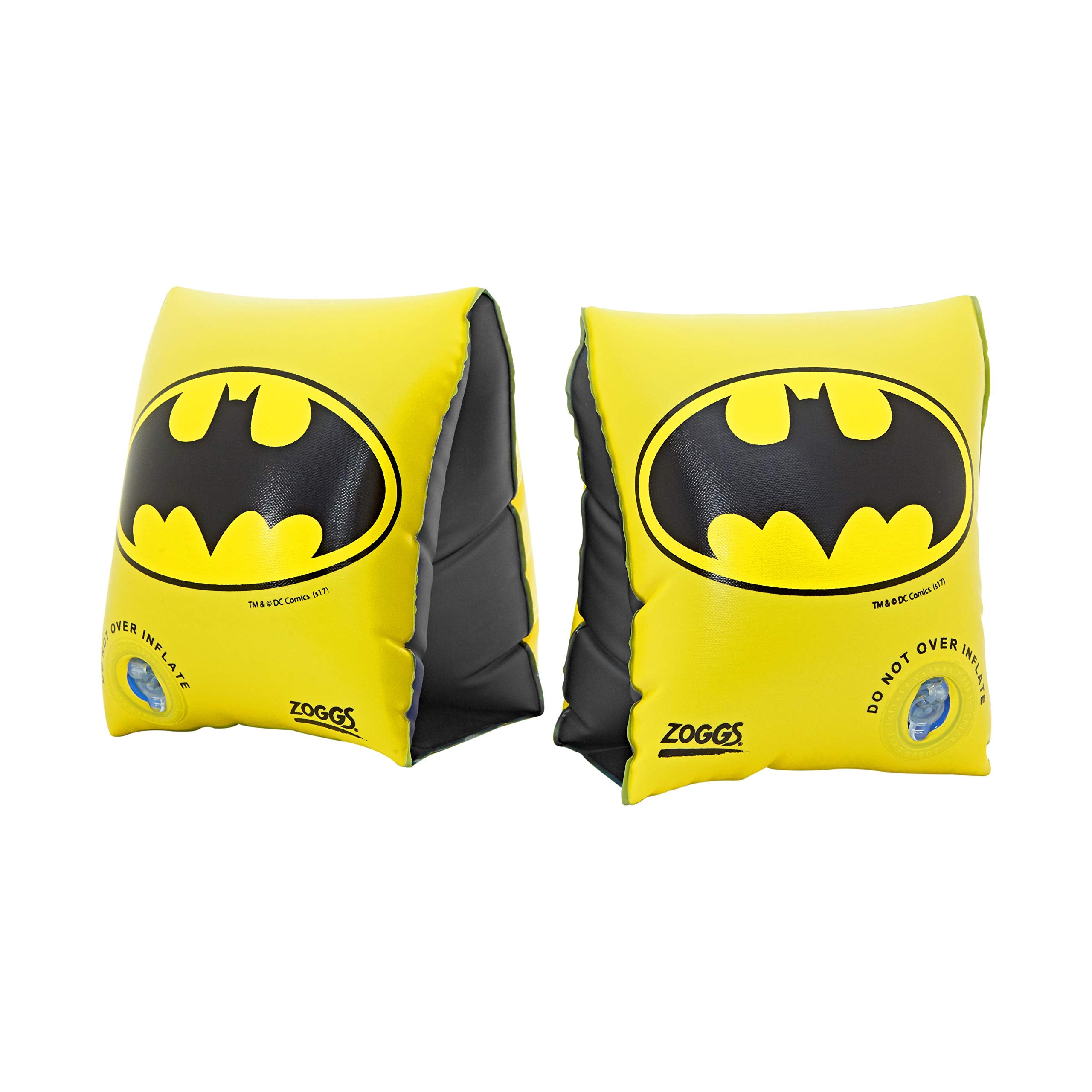 Zoggs Batman Inflatable Armbands - 1-6 Years | Heavy Duty Vylux | Easy Inflate Valves 1