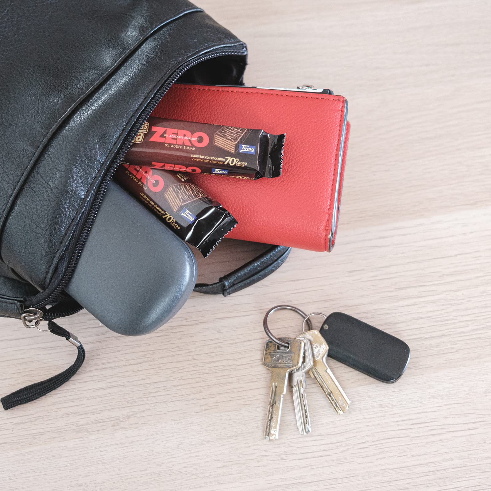 Tirma – Waffeln aus 70 % dunkler Schokolade, ohne Zuckerzusatz, ketofreundlich, kohlenhydratarm, gentechnikfrei, vegetarisch, diabetikerfreundlich (3 Waffeln, 64,5 g) 5