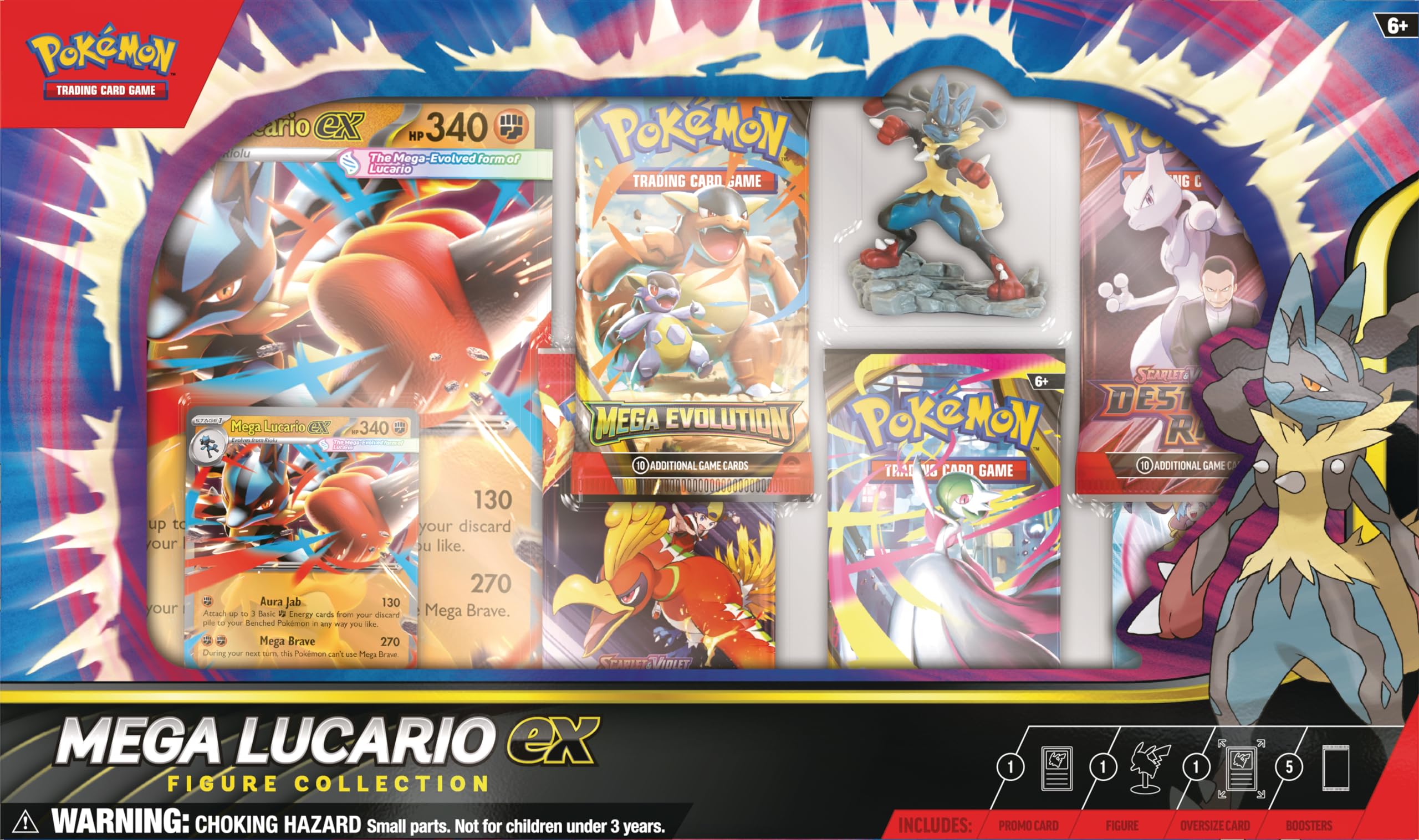 Pokémon TCG: Mega Lucario ex Figure Collection 3
