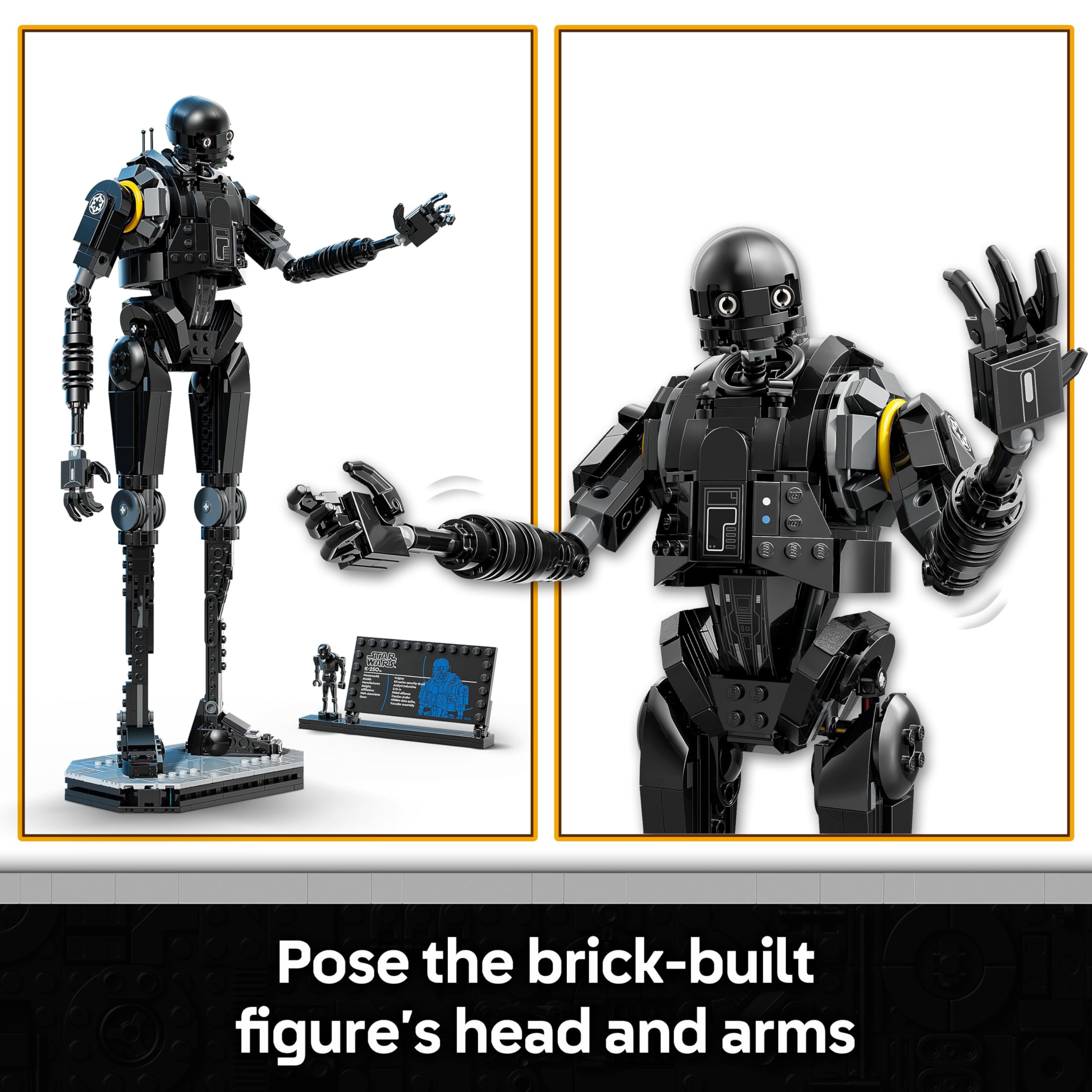 LEGO Star Wars 75434 K-2SO Security Droid Figure | Buildable Display Model for Ages 10+ 4