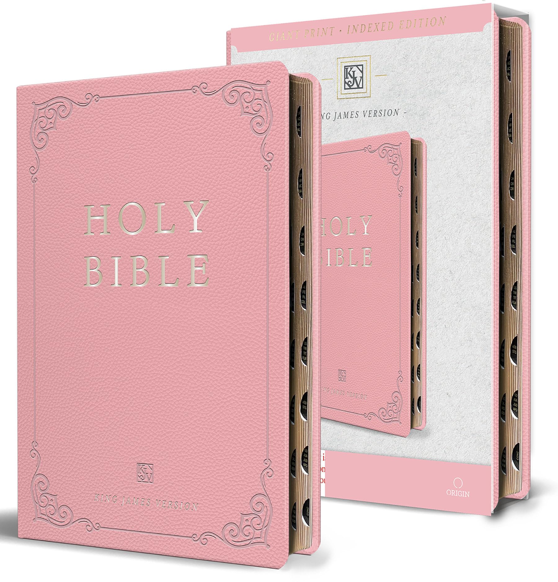Random House Books for Young Readers KJV Large Print Bible - Pink Leathersoft, Indexed | 1408 Pages