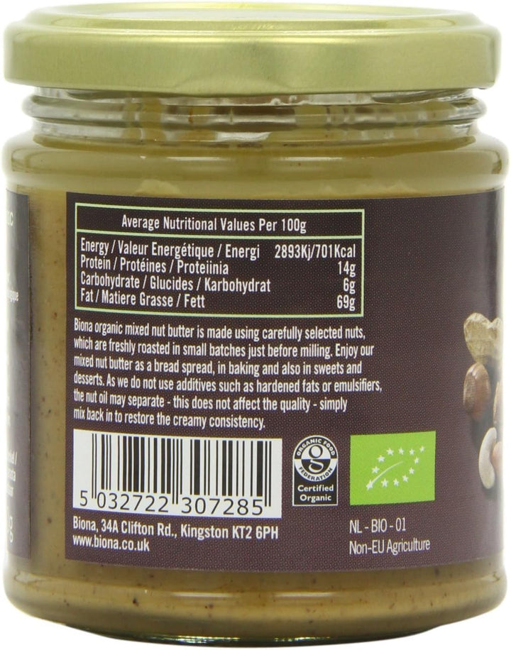 Biona Organic Mixed Nut Butter 170g