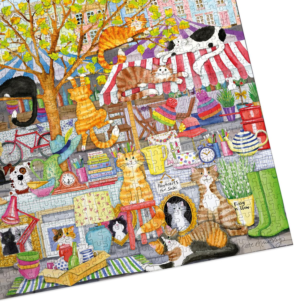 Gibsons Flea Market Moggies Jigsaw Puzzle - 1000 Pieces | 68 x 49 cm 7